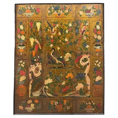 Pair Chinoiserie Leather Panels Late 17th /Early 18th C