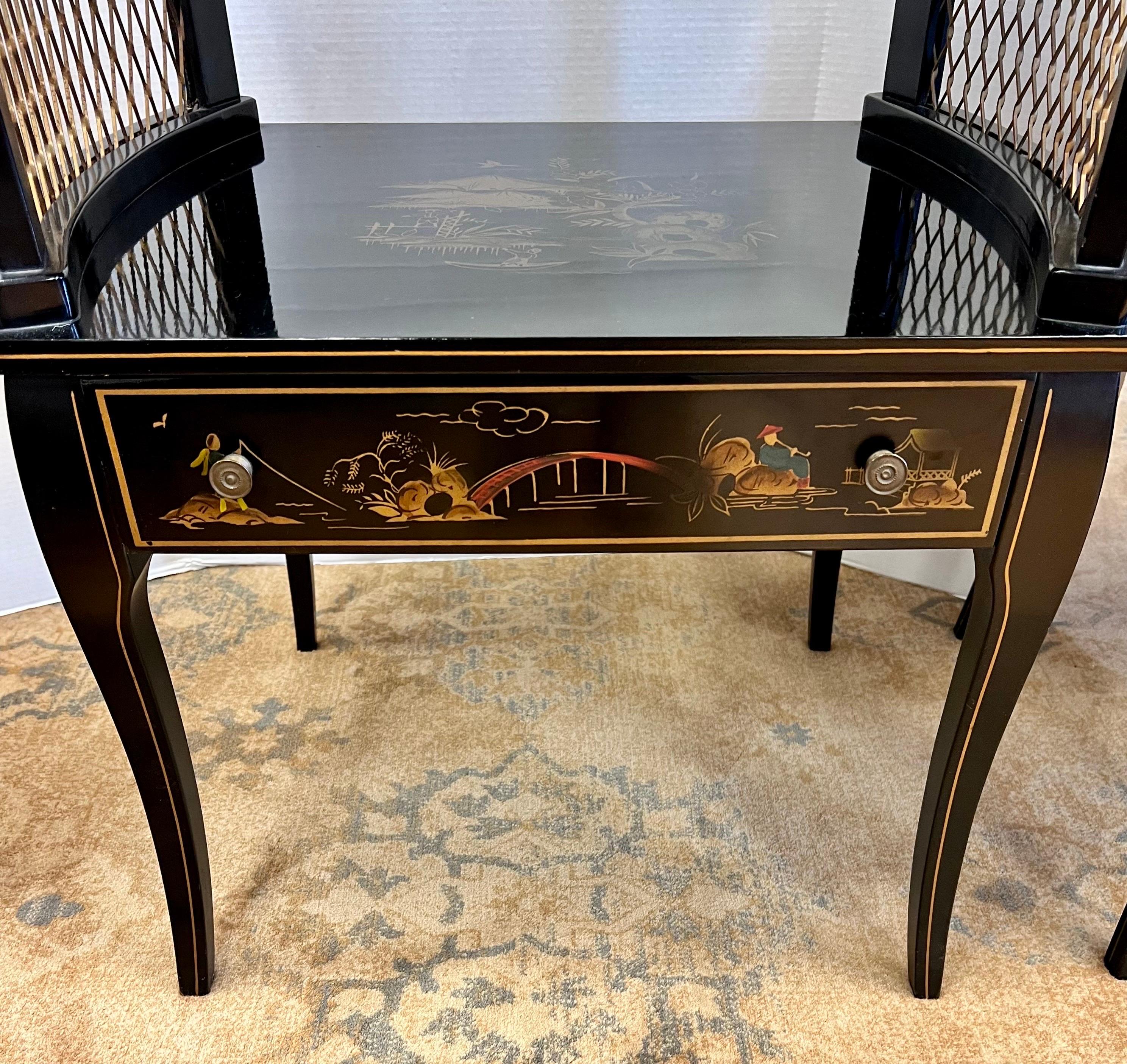 Pair Chinoiserie Tables 2