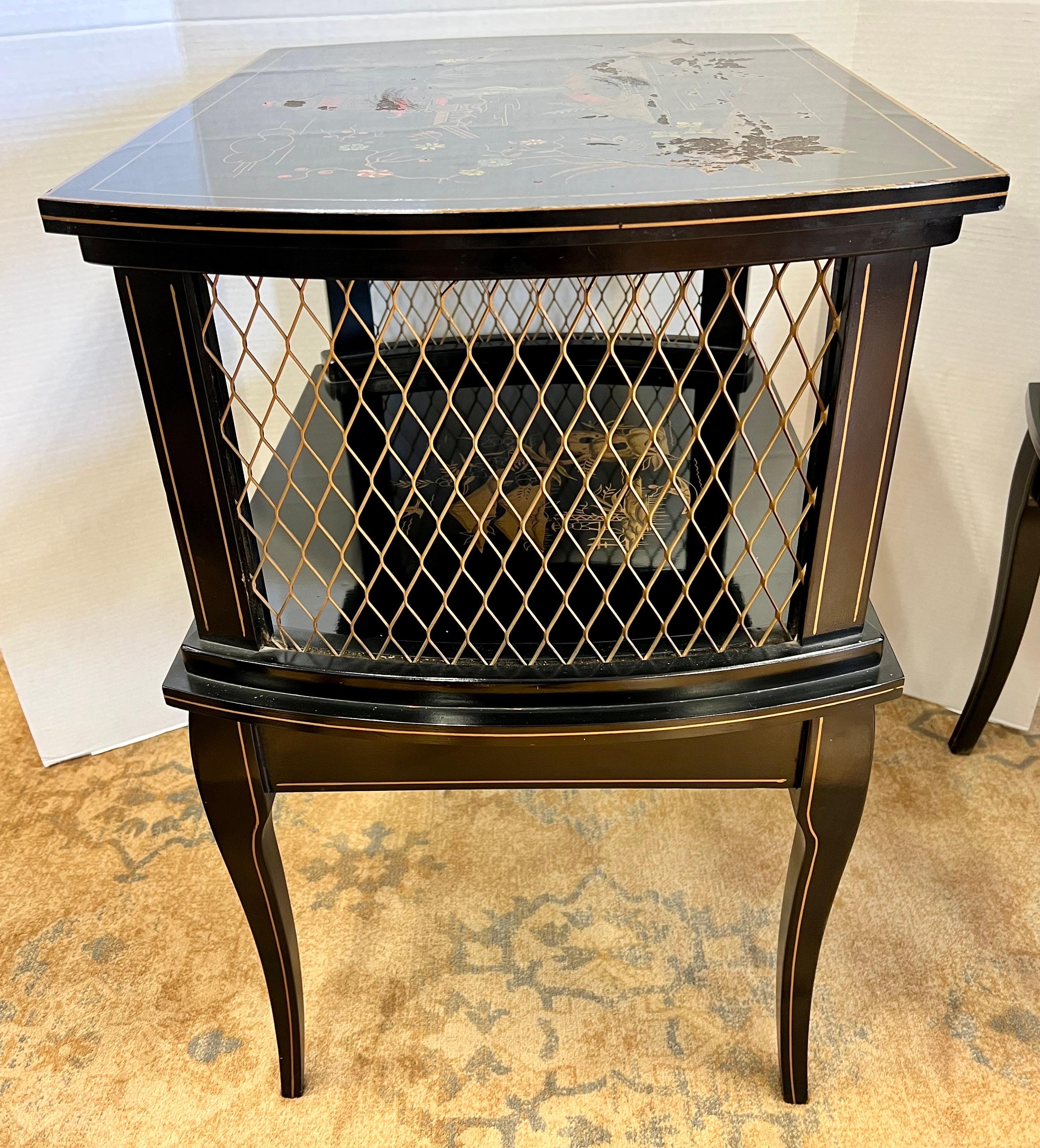 Pair Chinoiserie Tables 3