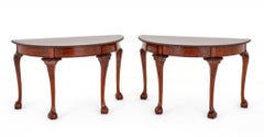 Pair Chippendale Console Tables Ball and Claw