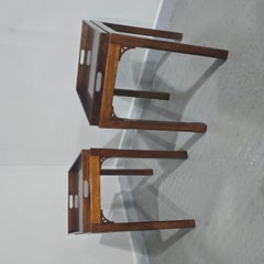 Pair Chippendale Mahogany Lamp Tables