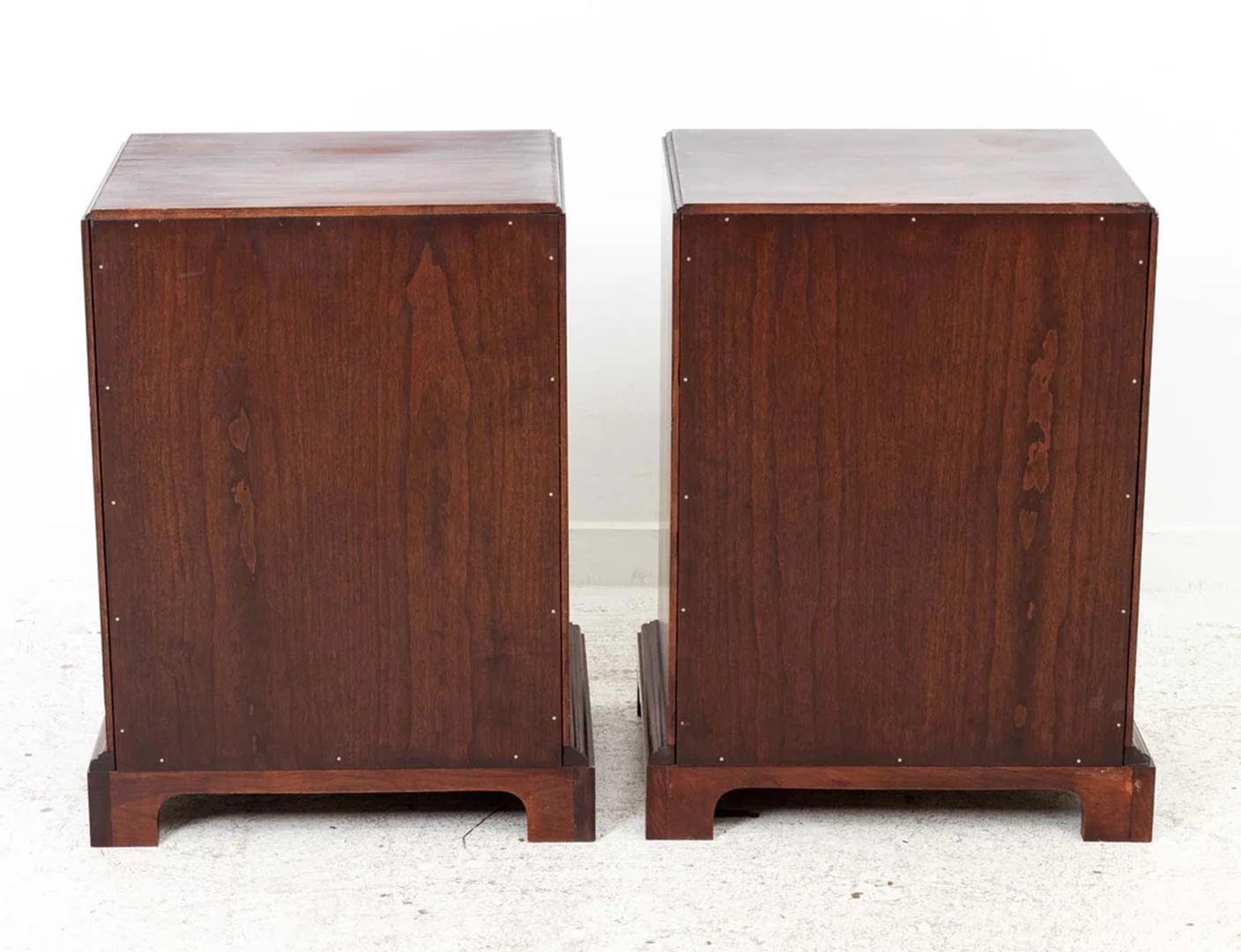 American Pair Chippendale Style End Tables For Sale