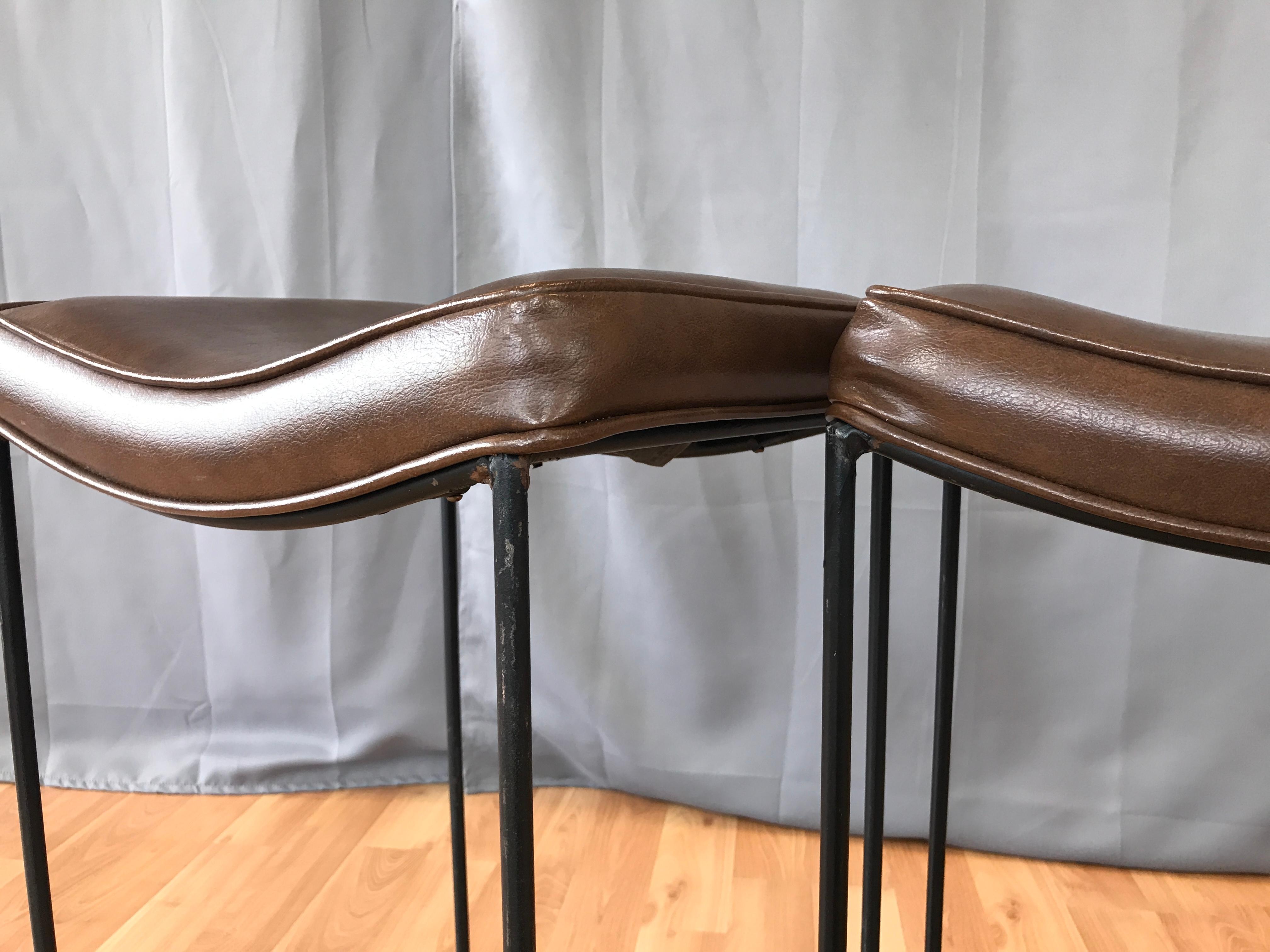 Pair of circa 1970s Shaver Howard Counter Stools 4