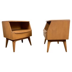 Pair Classic Mid-Century Modern Night Stands 'Encore" by Heywood Wakefield 