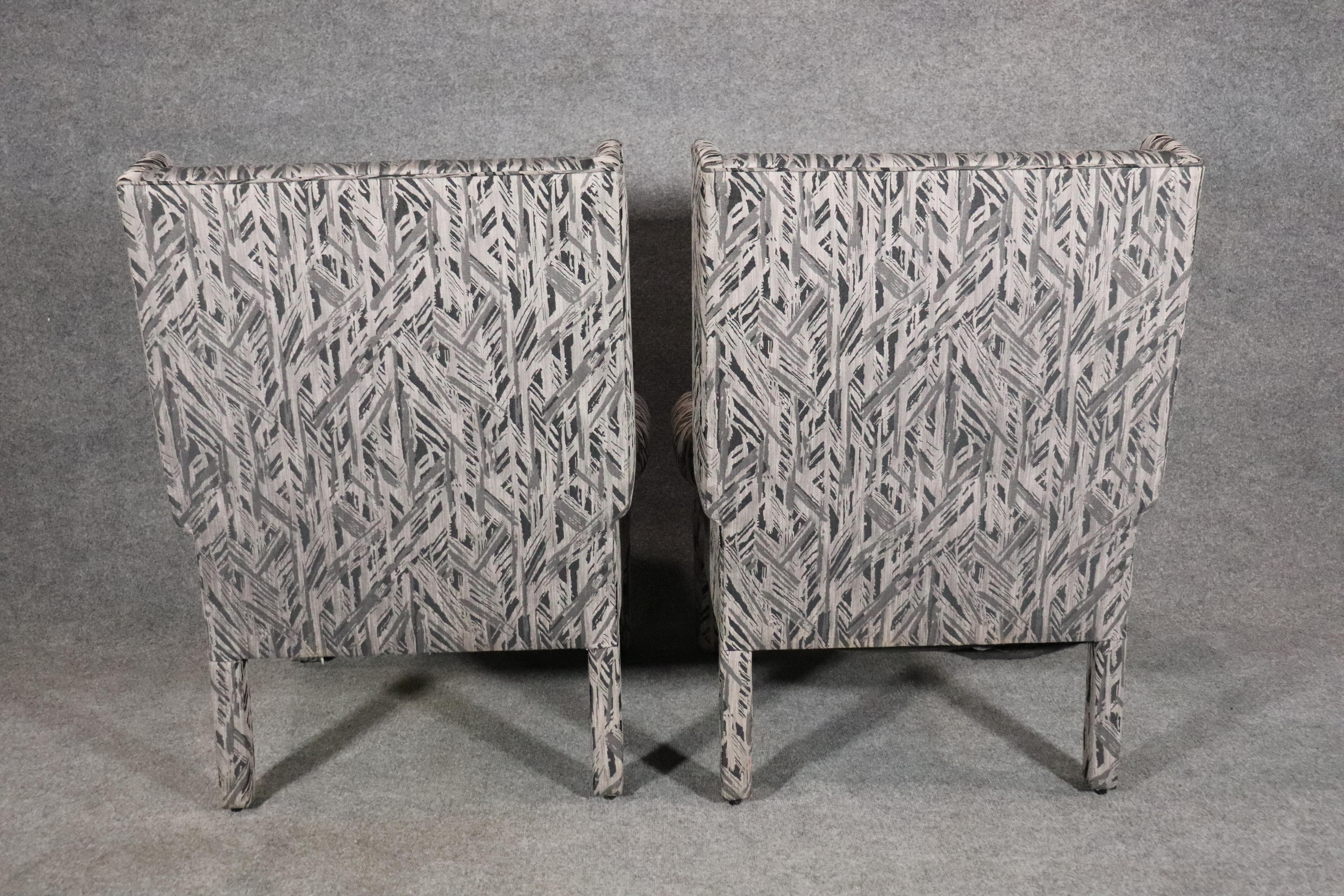 Pair Club Chairs by Gilliam In Good Condition For Sale In Brooklyn, NY