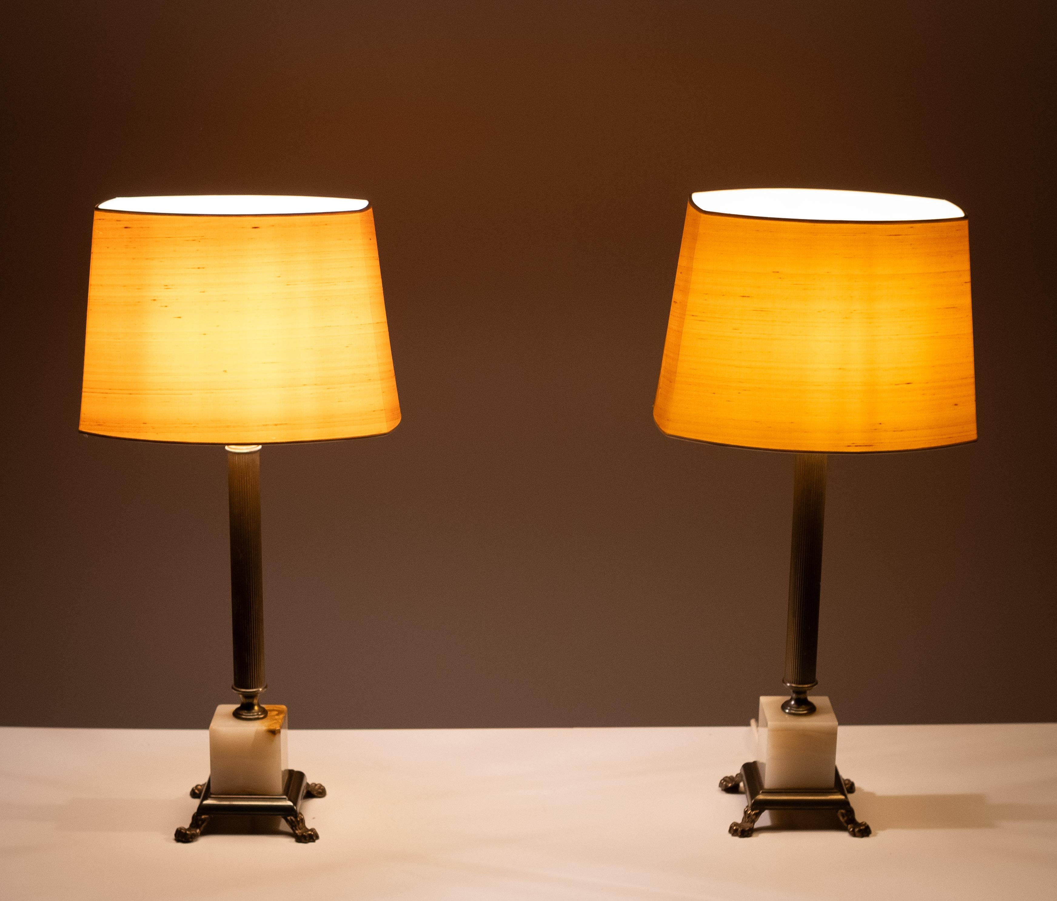 Fin du 20e siècle Paire de lampes de table Colum  Allemagne des années 1970 en vente