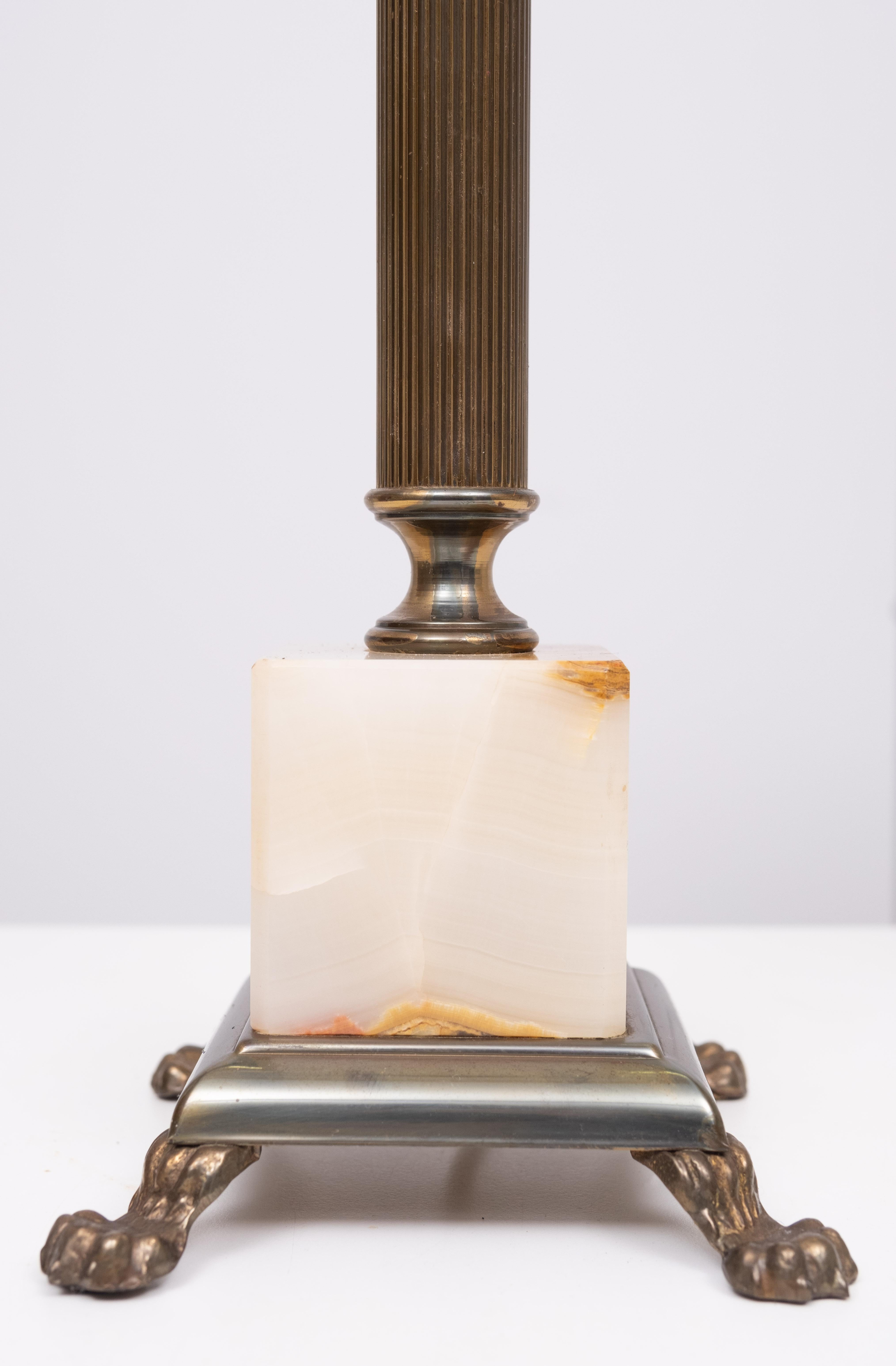 Marbre Paire de lampes de table Colum  Allemagne des années 1970 en vente
