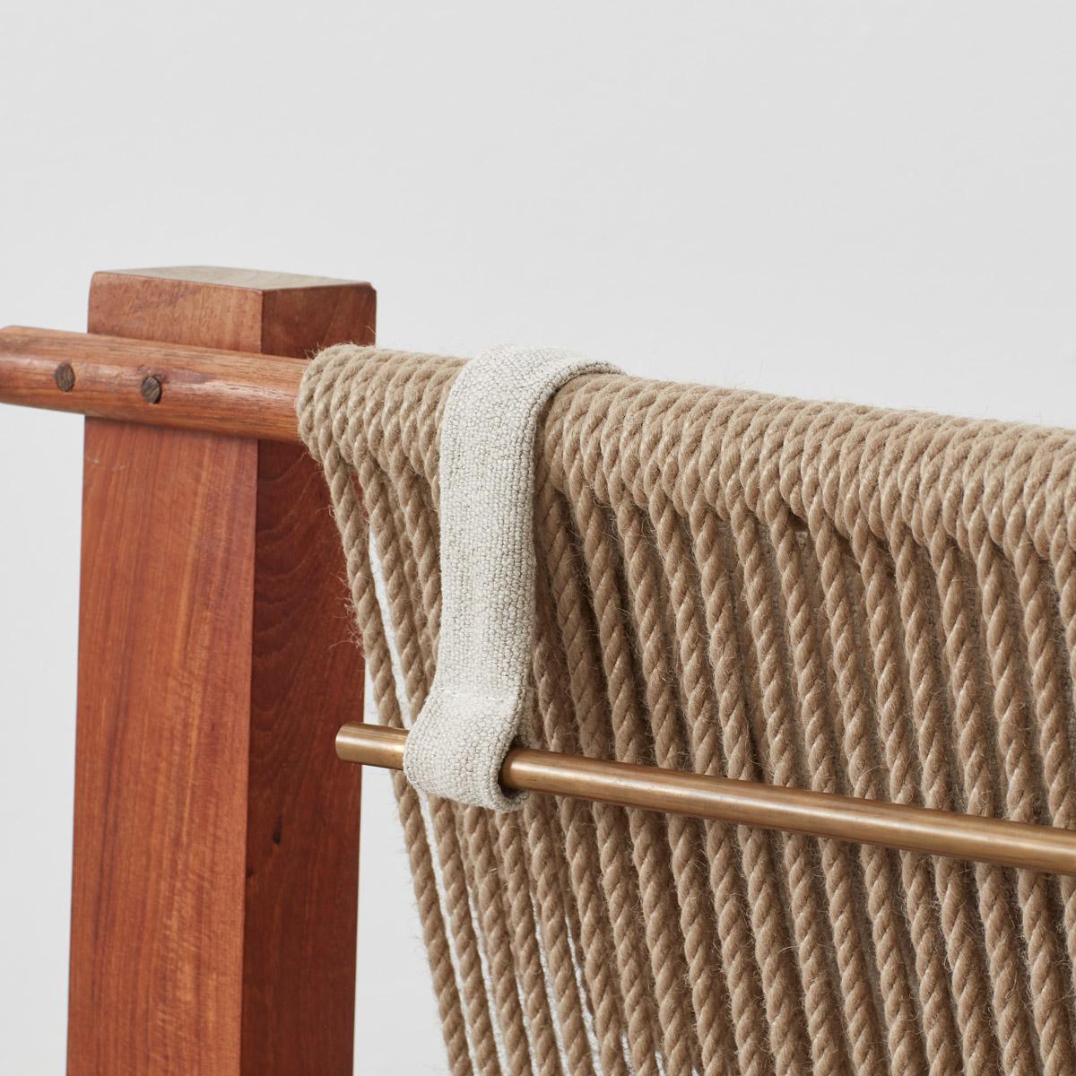 Pair of Constructivist Rope Armchairs, Dutch, 1950s 8