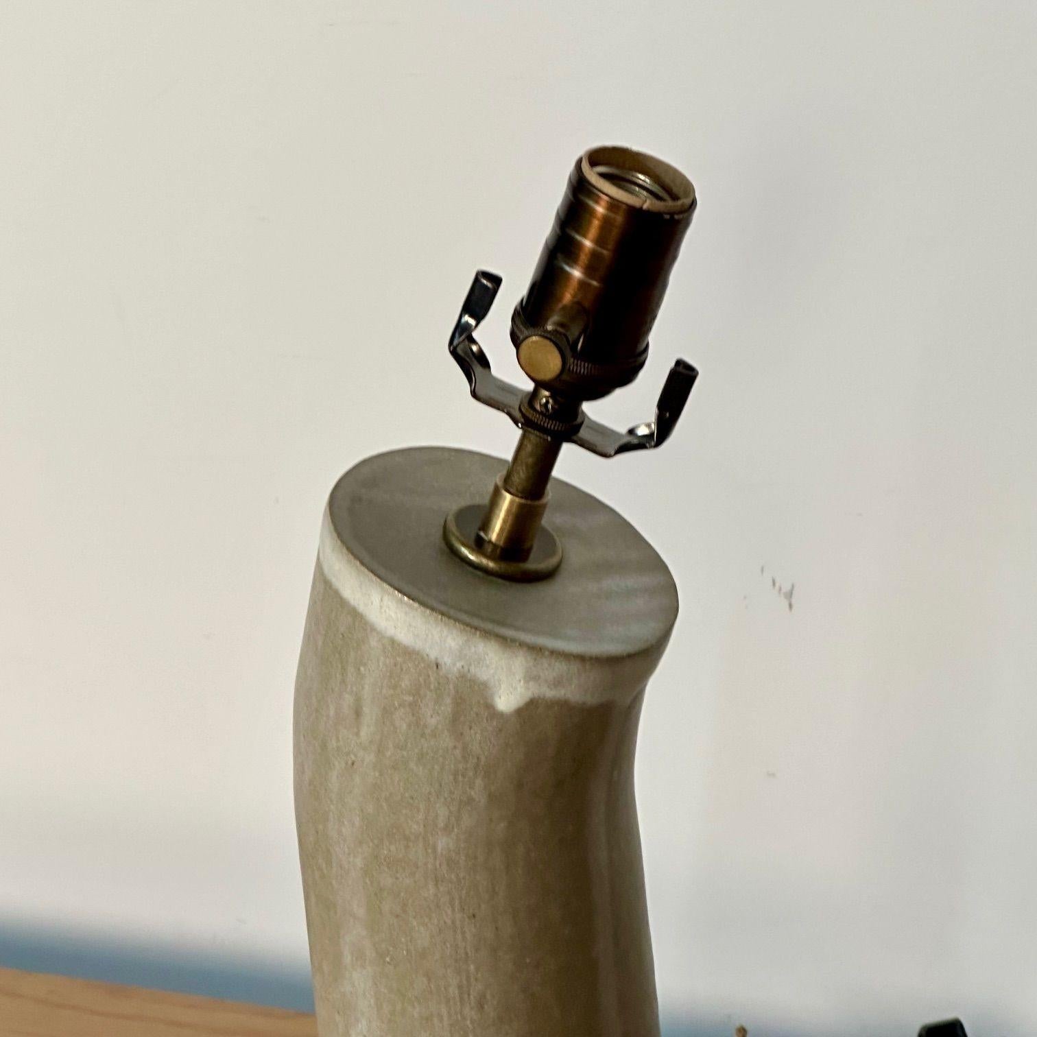Dumais Made, Contemporary, Keramische Tischlampen, Beige Pergamentglasur, 2021 im Angebot 3