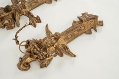 Pair Continental Giltwood Sconces