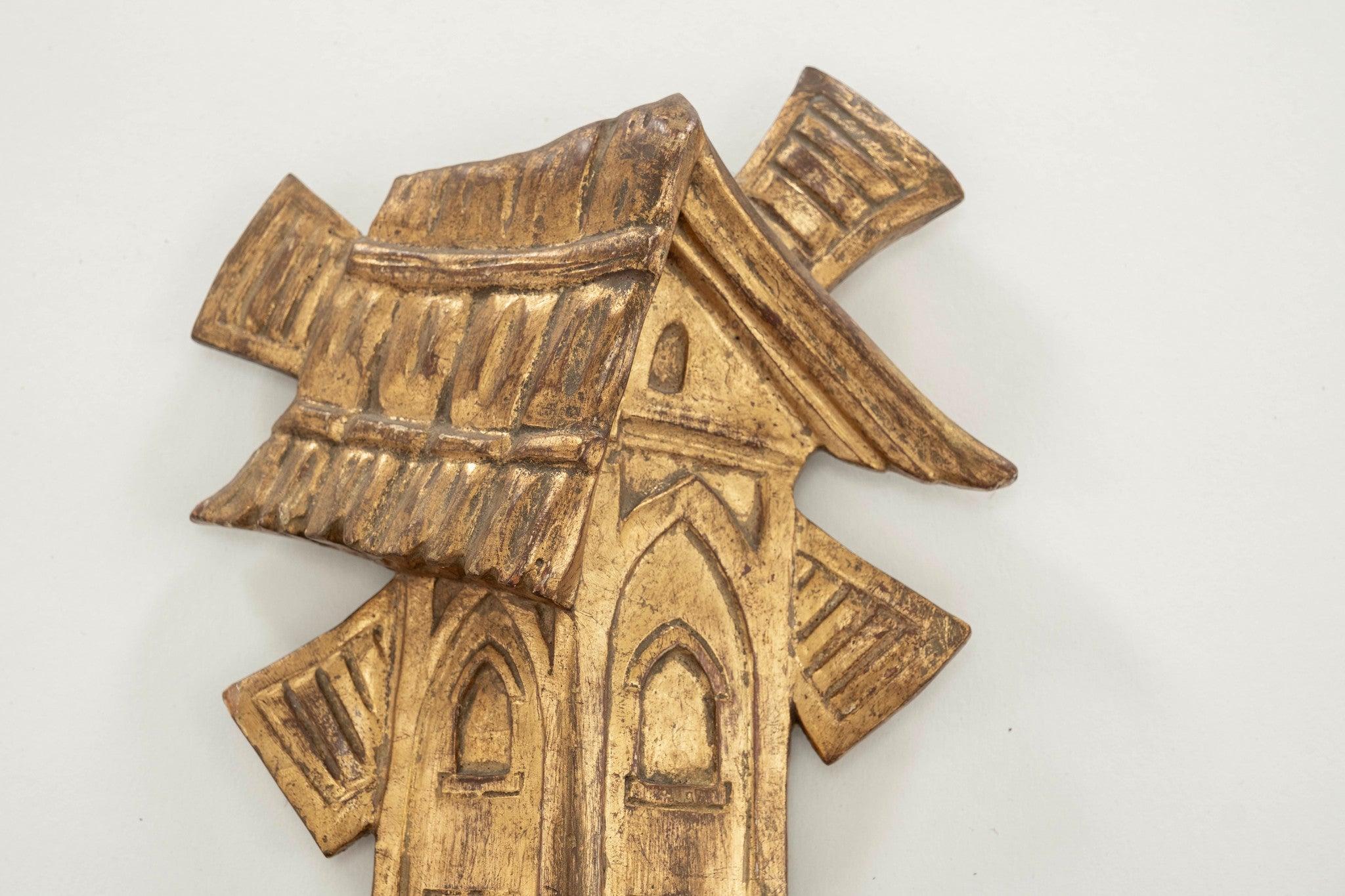 Pair Continental Giltwood Sconces In Good Condition For Sale In Houston, TX
