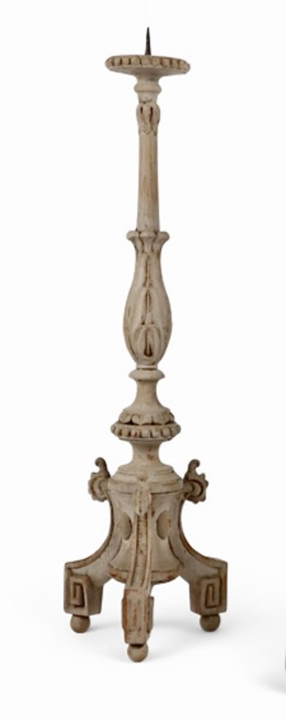French Pair Continental Neoclassical Altar Sticks c. 1800 For Sale