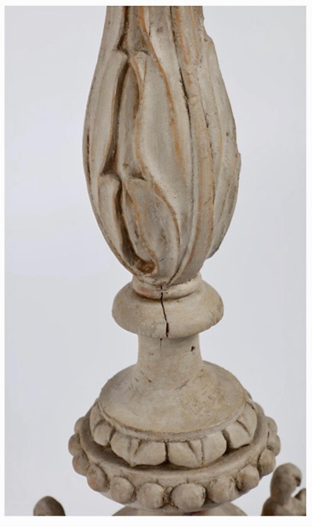 Pair Continental Neoclassical Altar Sticks c. 1800 In Good Condition For Sale In Pasadena, CA