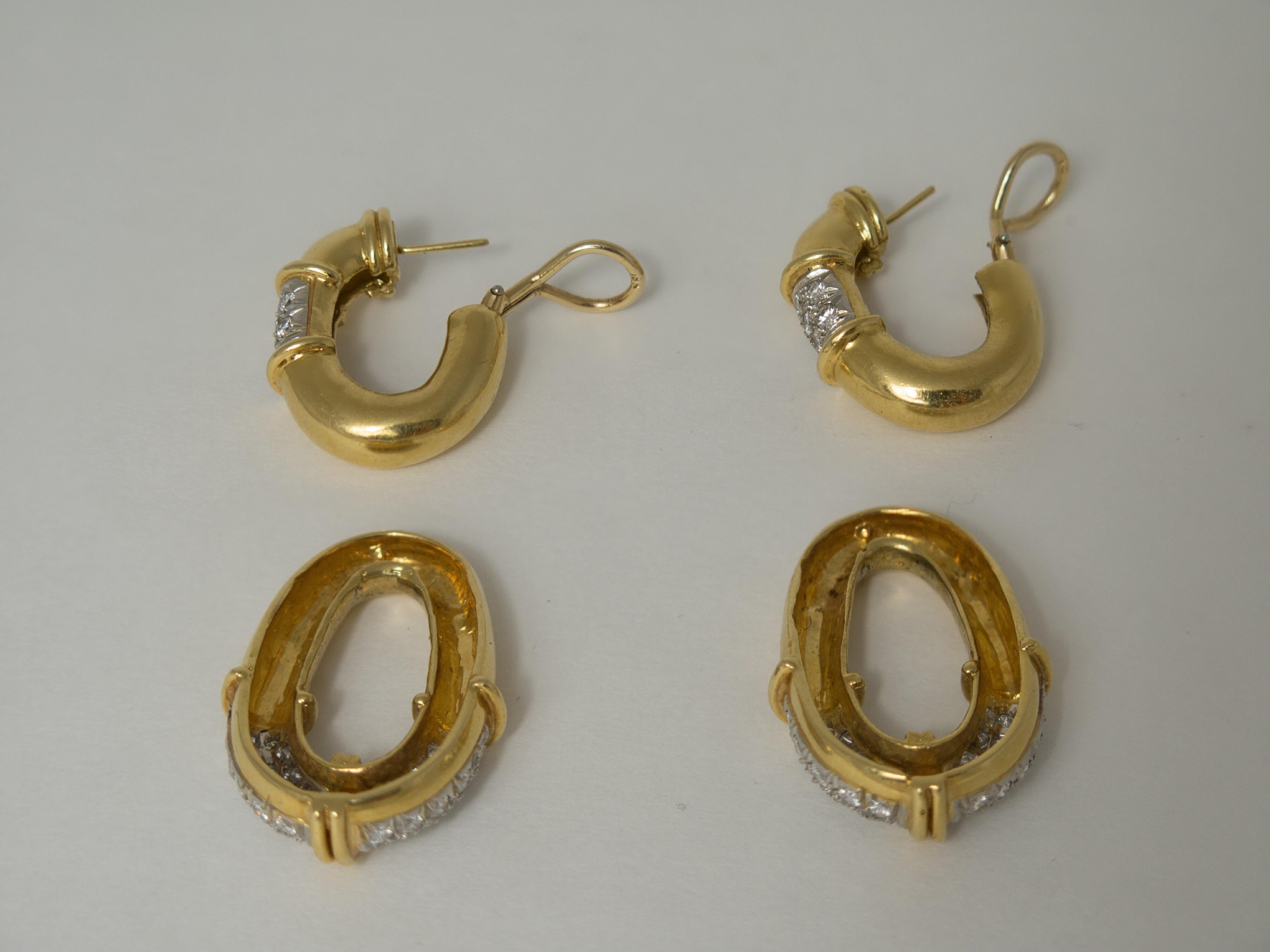 gold door knocker earrings