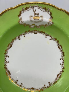 Pair, Copeland & Garrett Ripon Family Armorial Porcelain Soup Bowls C. 1833-1847