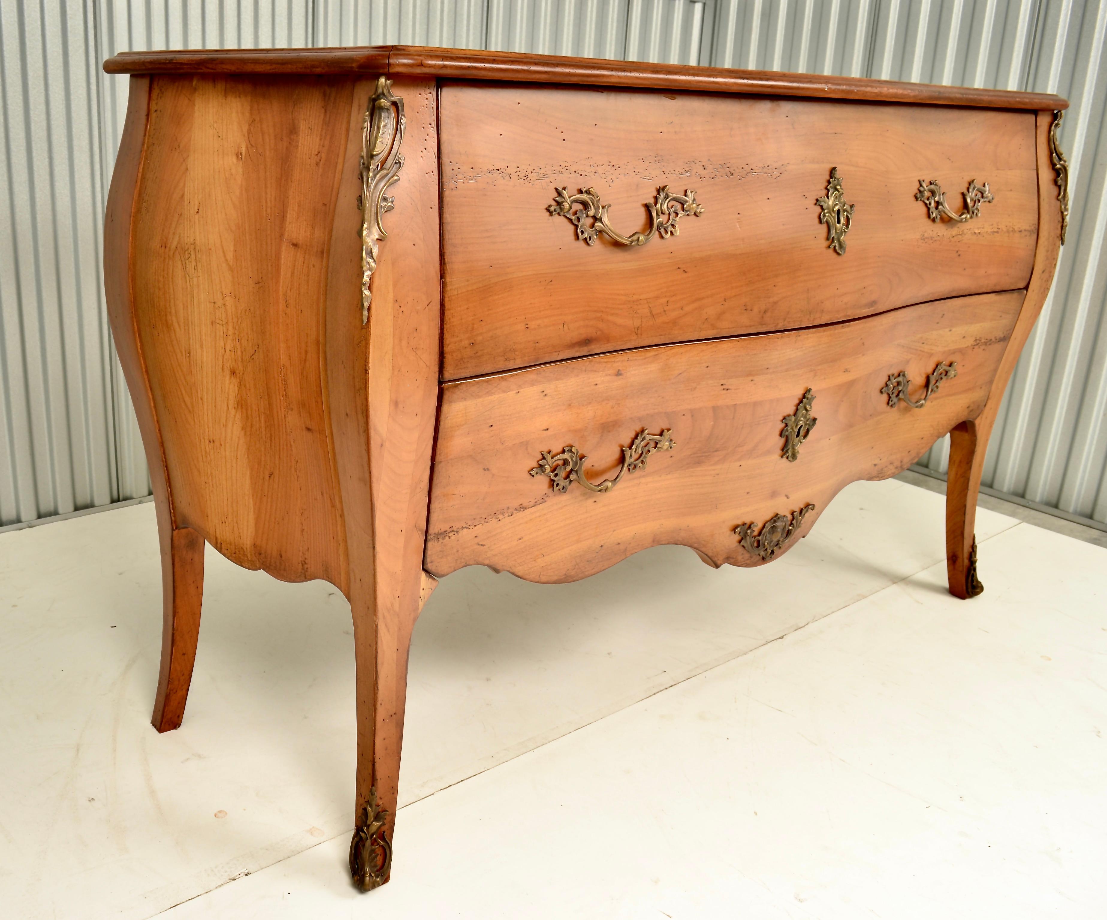 French Pair Cote France Natural Wood Commodes For Sale