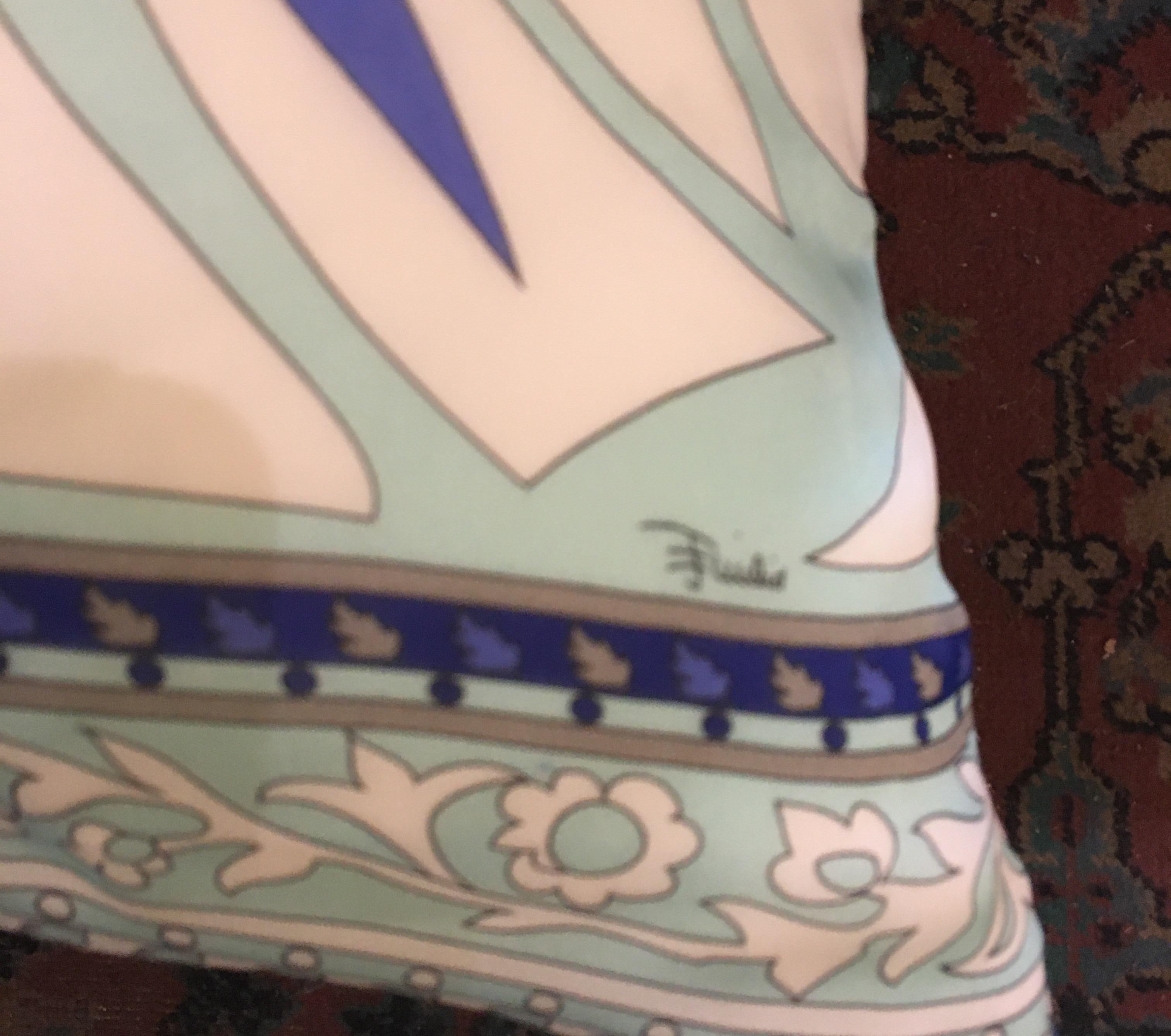 Pair of Custom Vintage Silk Emilio Pucci Pillows 1