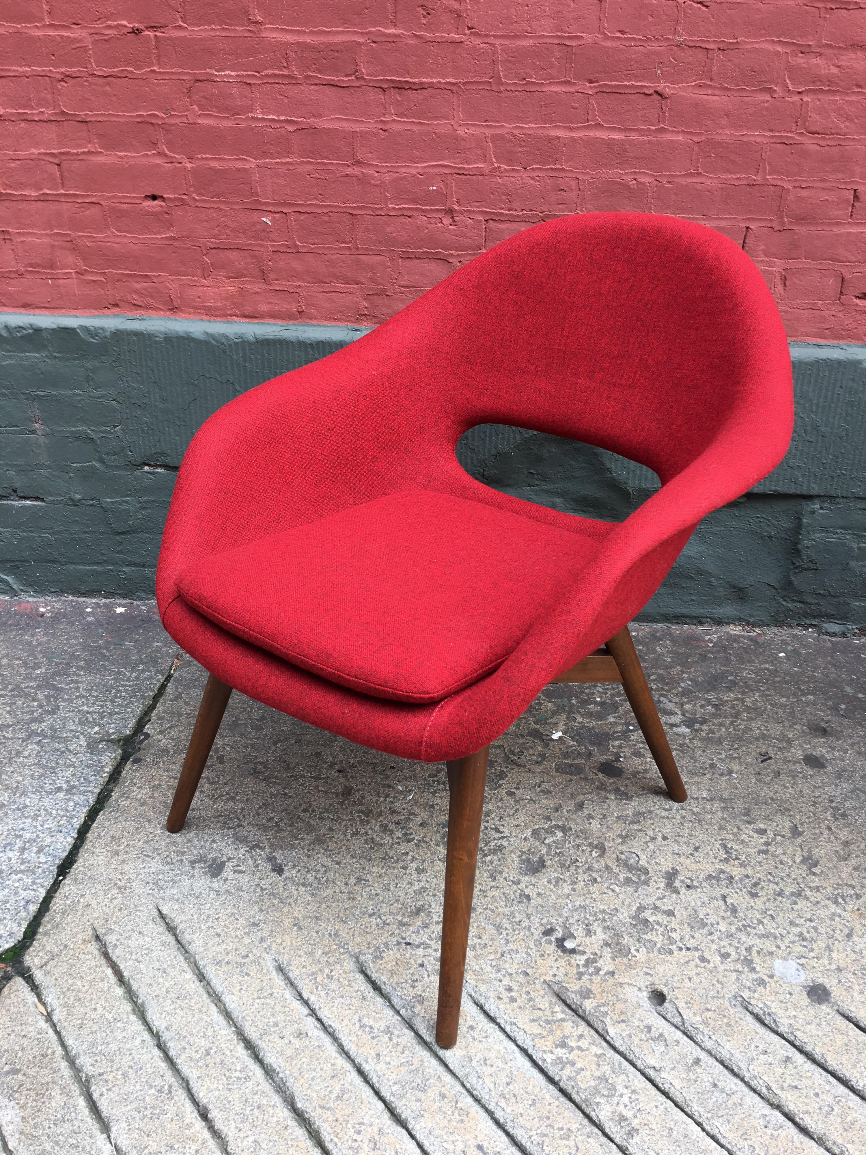 Pair of Czech Lounge Chairs by Miroslav Navratil In Good Condition In Philadelphia, PA