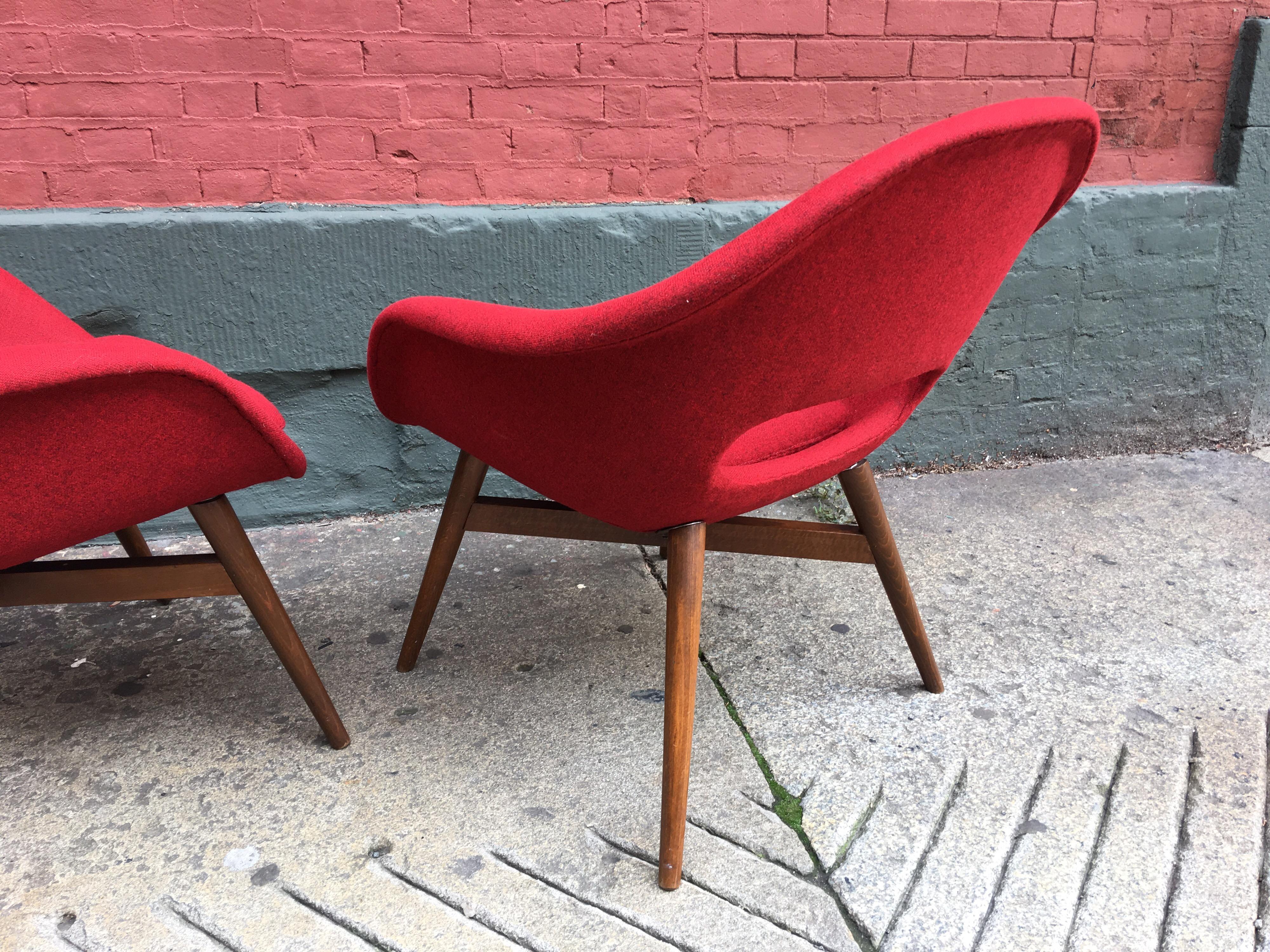 Pair of Czech Lounge Chairs by Miroslav Navratil 2