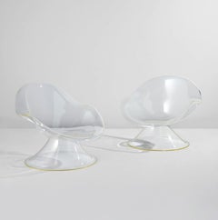 Pair Daffodil Lounge Chairs by Erwin & Estelle Laverne