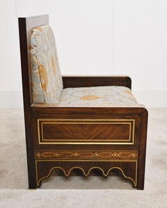 Pair Damascan Arm Chairs Arabic Interiors