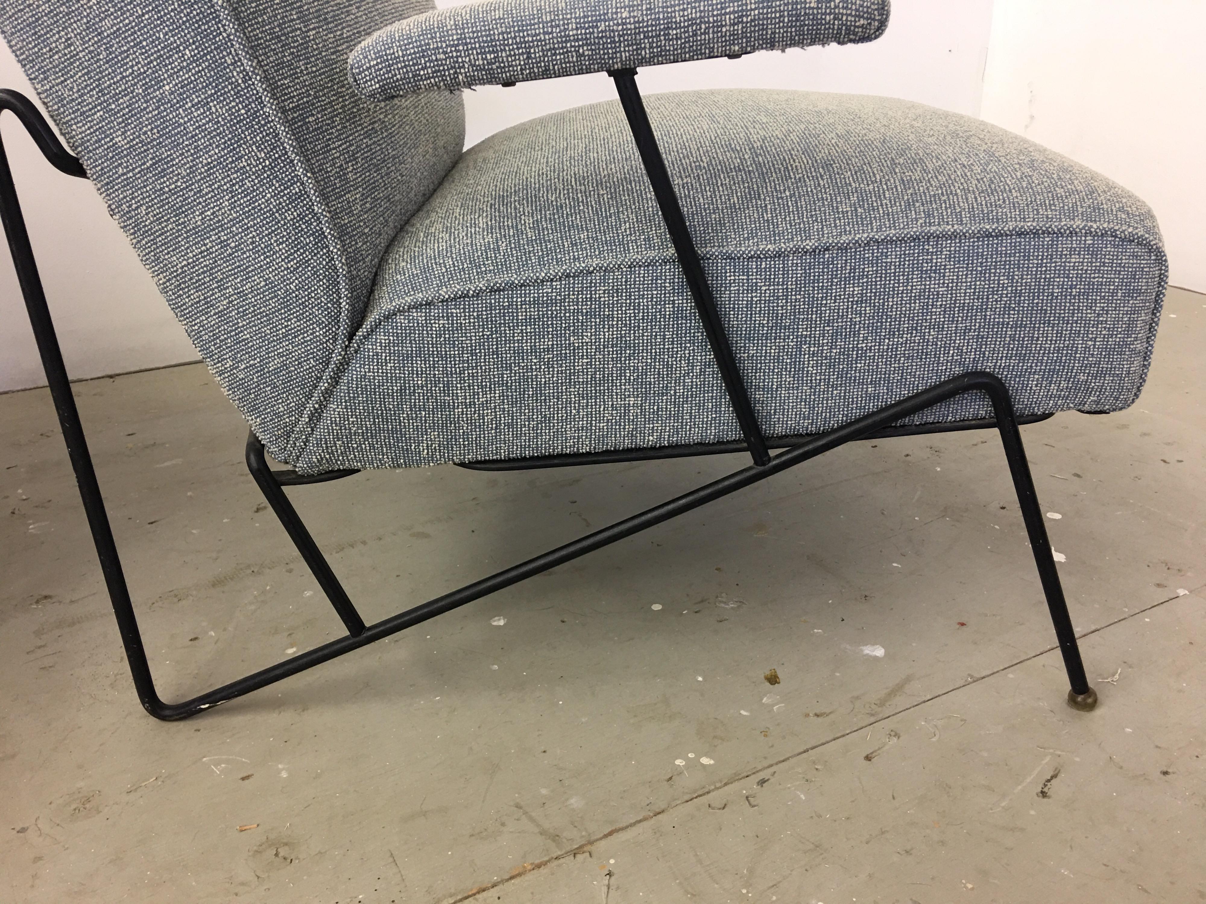 Pair of Dan Johnson Lounge Chairs for Pacific Iron In Good Condition In Philadelphia, PA