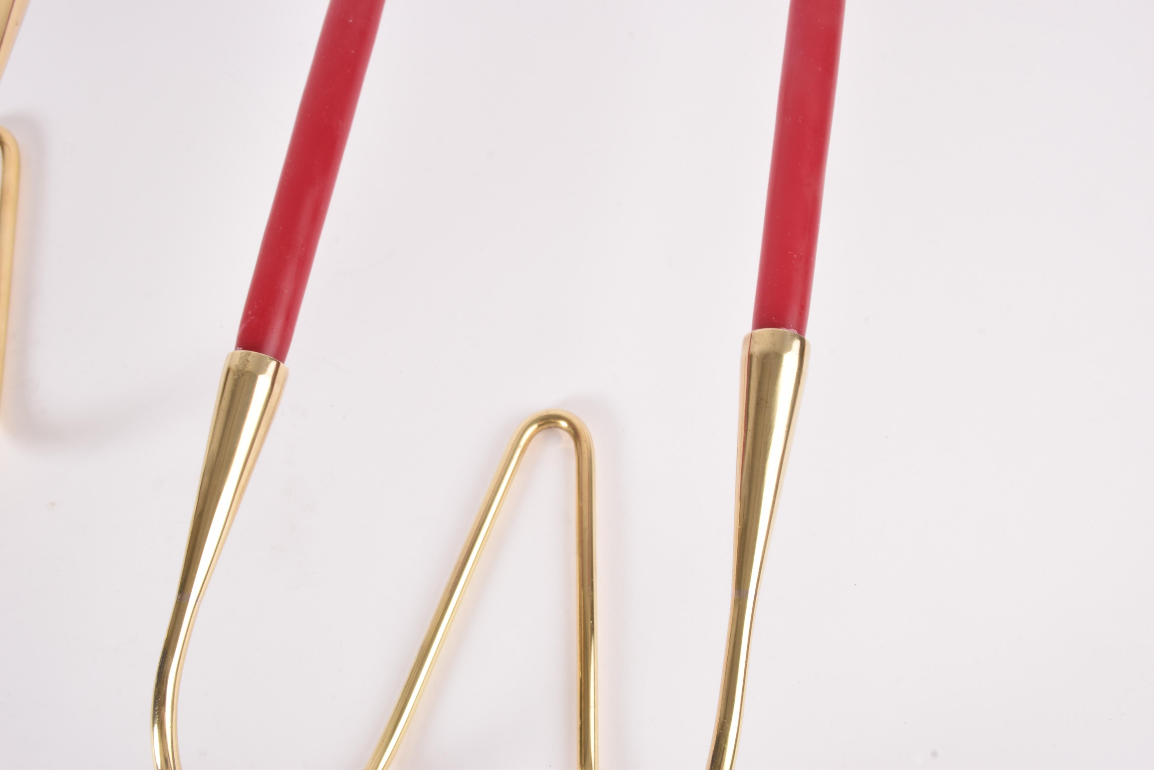 Paire de bougeoirs muraux danois en laiton pour Illums Bolighus Modern Design 1960s en vente 2