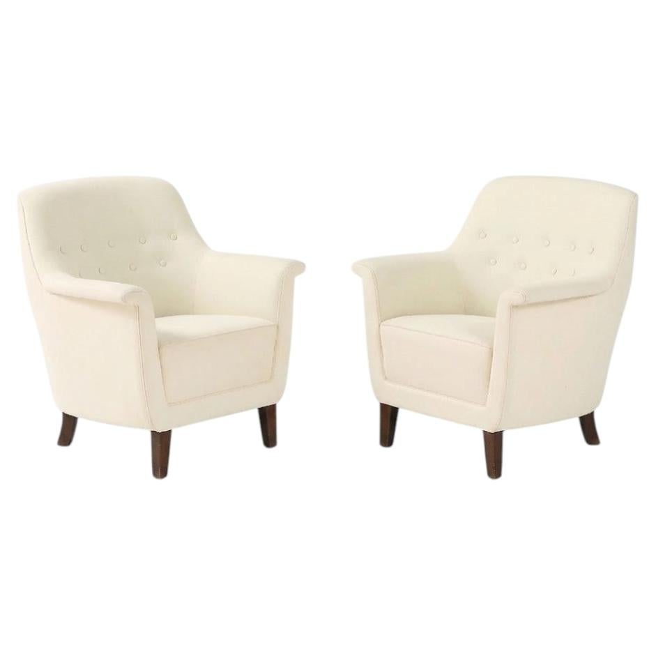 Pair Danish Cabinetmaker PMJ Chairs, Denmark, 1940’s