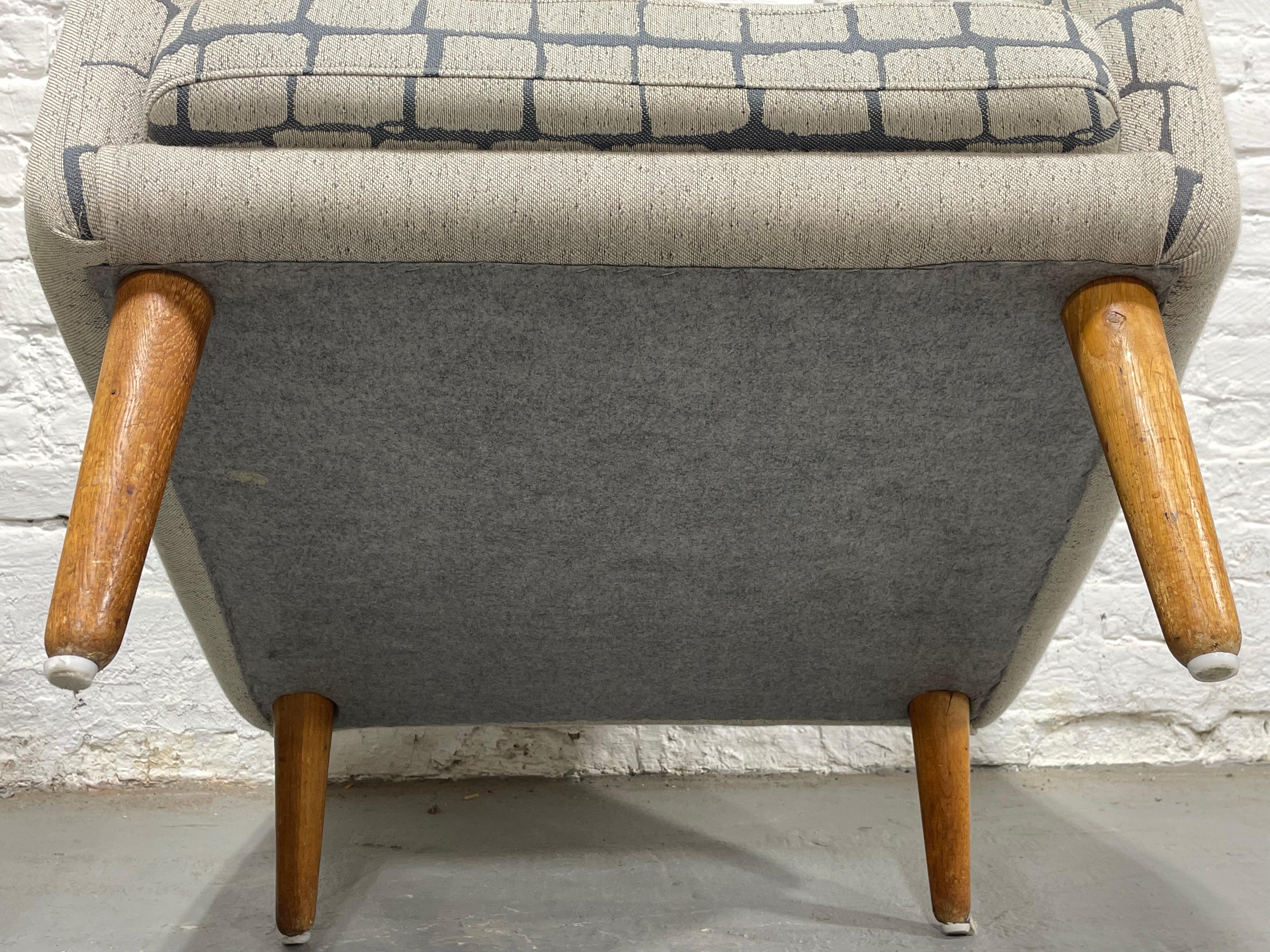 PAIRE - FAUTEUIL DANISH Mid Century Modern TEAK + Wool, c.I.C. 1960's en vente 7