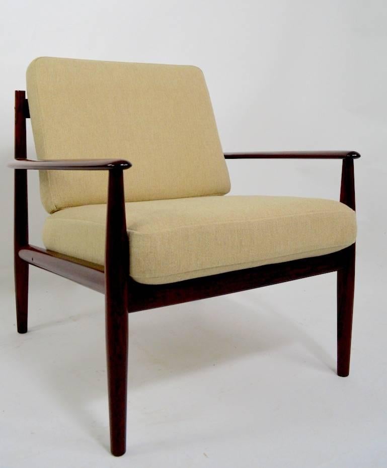 Pair of Danish Modern Chairs by Grete Jalk for France and Sons in Rosewood 3
