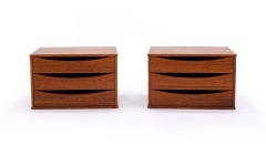 Pair of Danish Modern Teak Jewelry Cabinets by Arne Vodder for Sibast