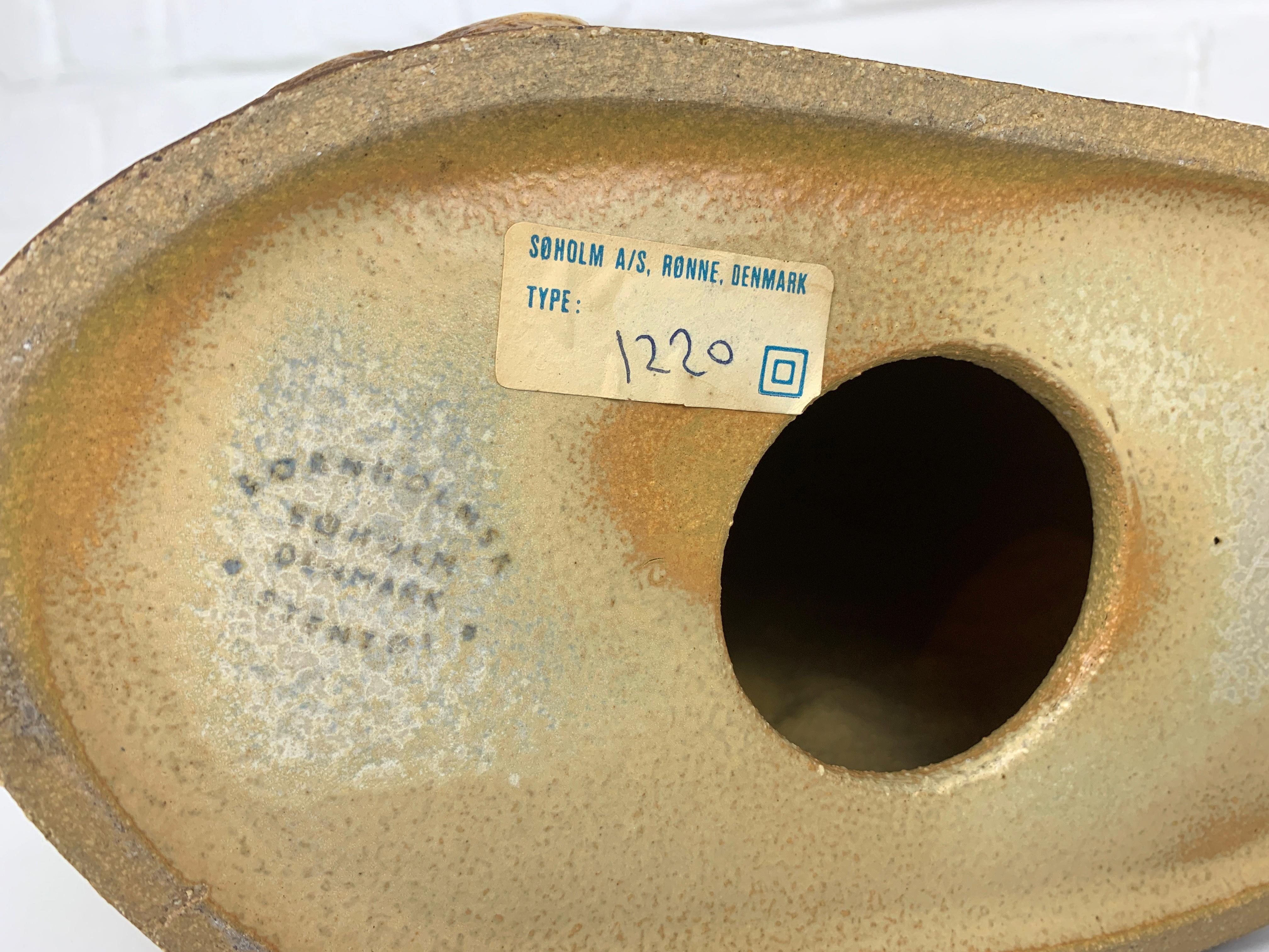 Pair Danish Søholm Stentøj ceramic table lamps stoneware Haico Nitzsche For Sale 5