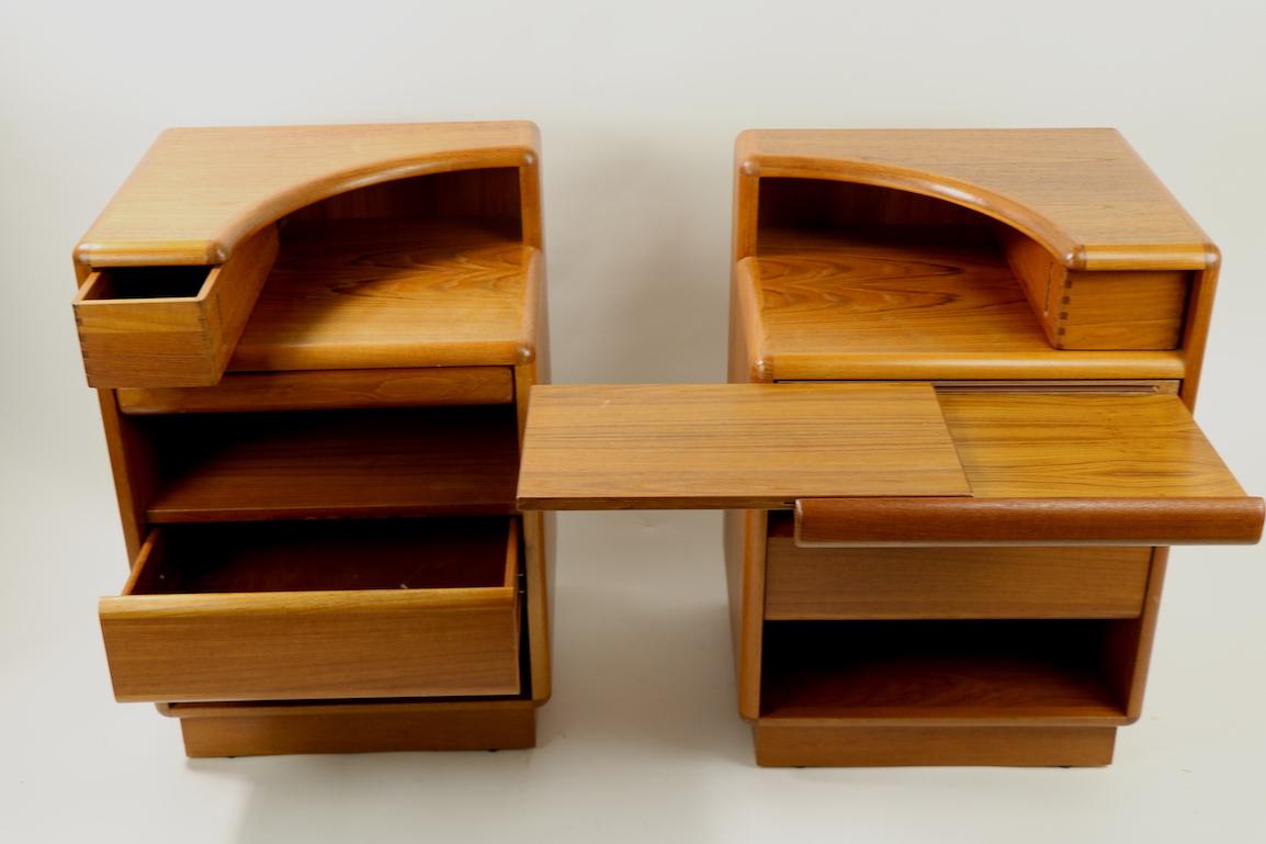 Pair Danish Teak Nightstands by Brouer Mobelfabrik 3