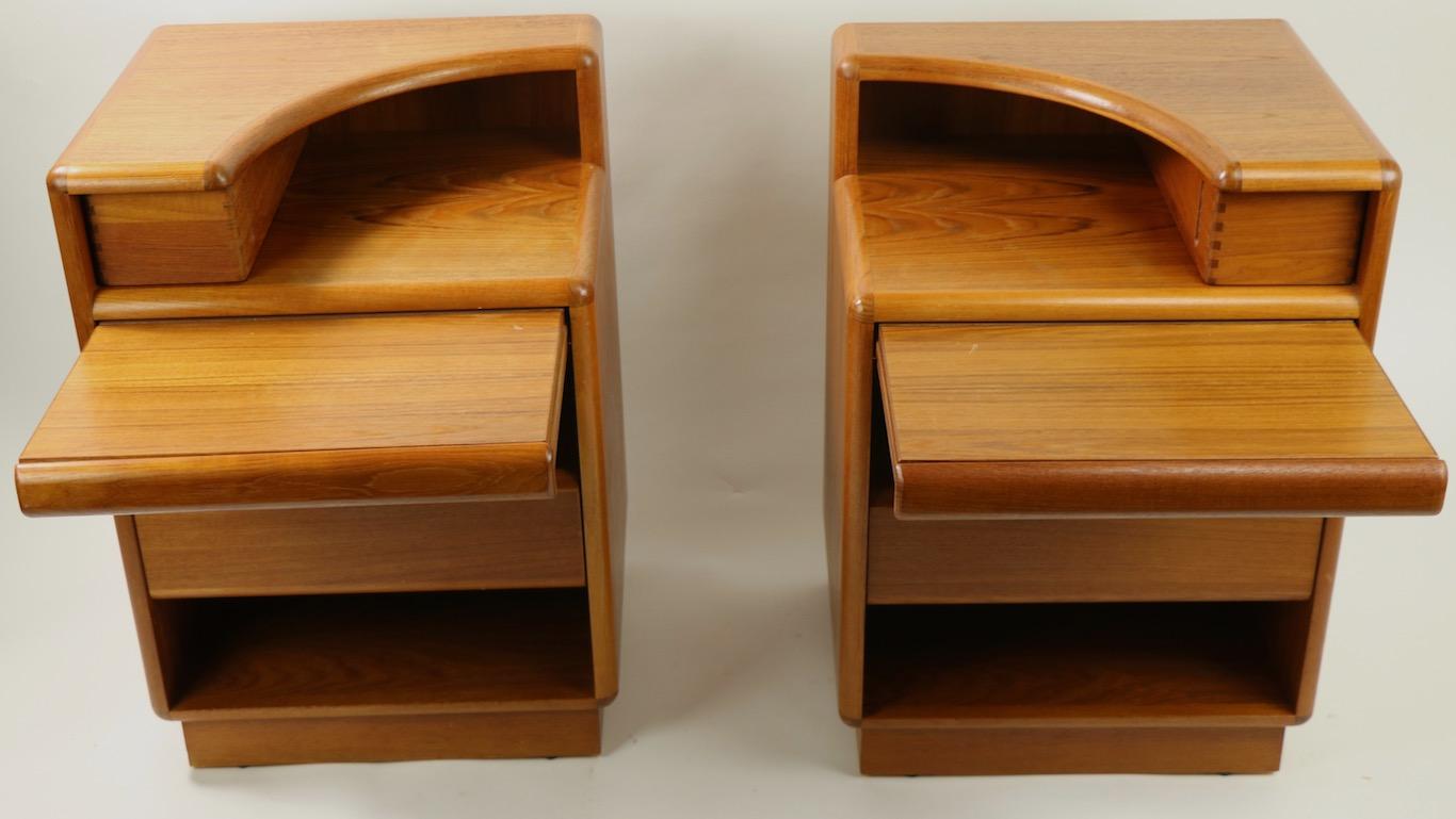 Pair Danish Teak Nightstands by Brouer Mobelfabrik 4