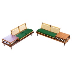 Pair Danish TV Bench Sofas Model 161 by Hans Olsen Bramin, Denmark, 1960s