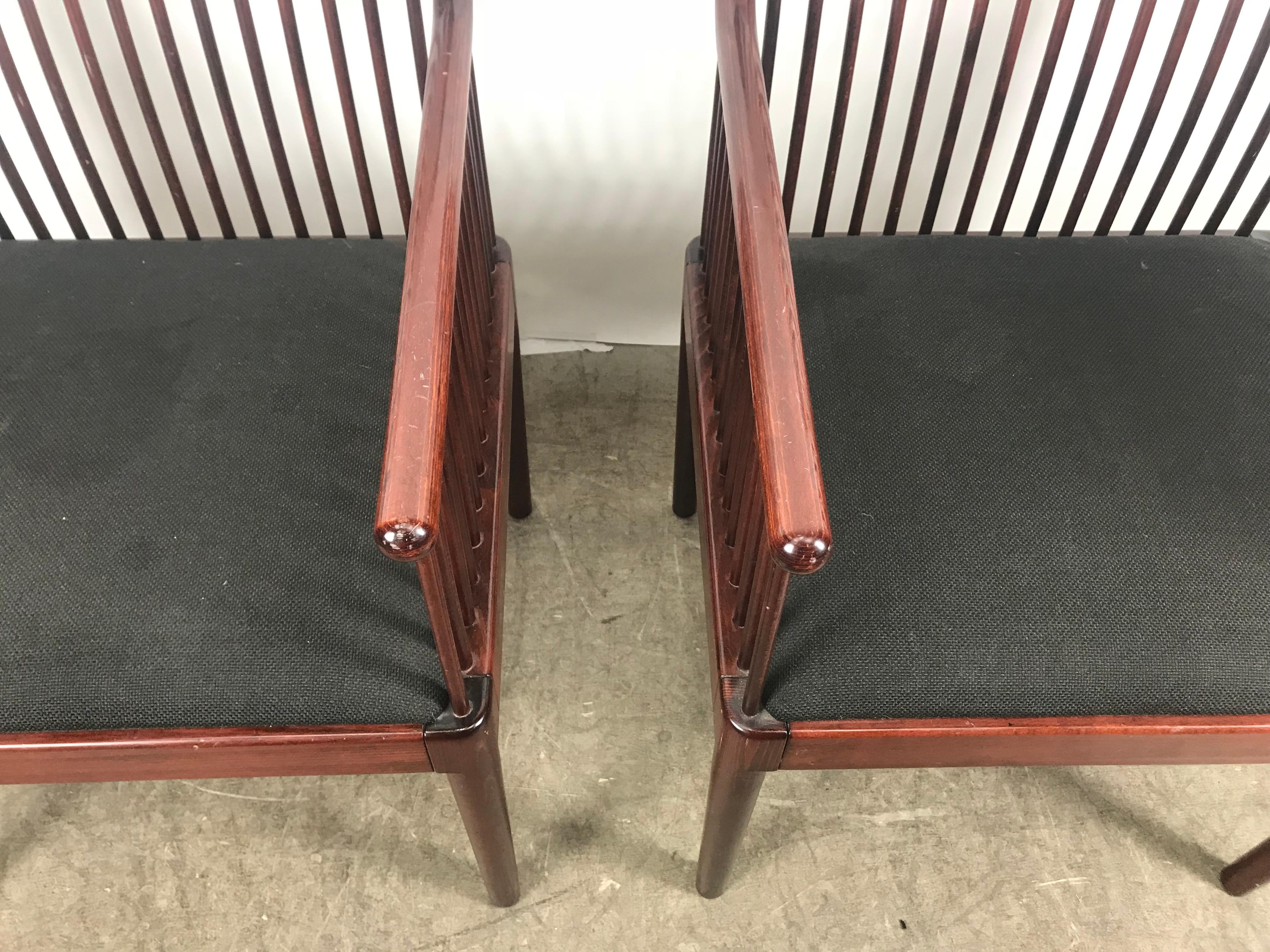 Lacquered Pair Davis Allen Andover Armchairs for Stendig of Italy
