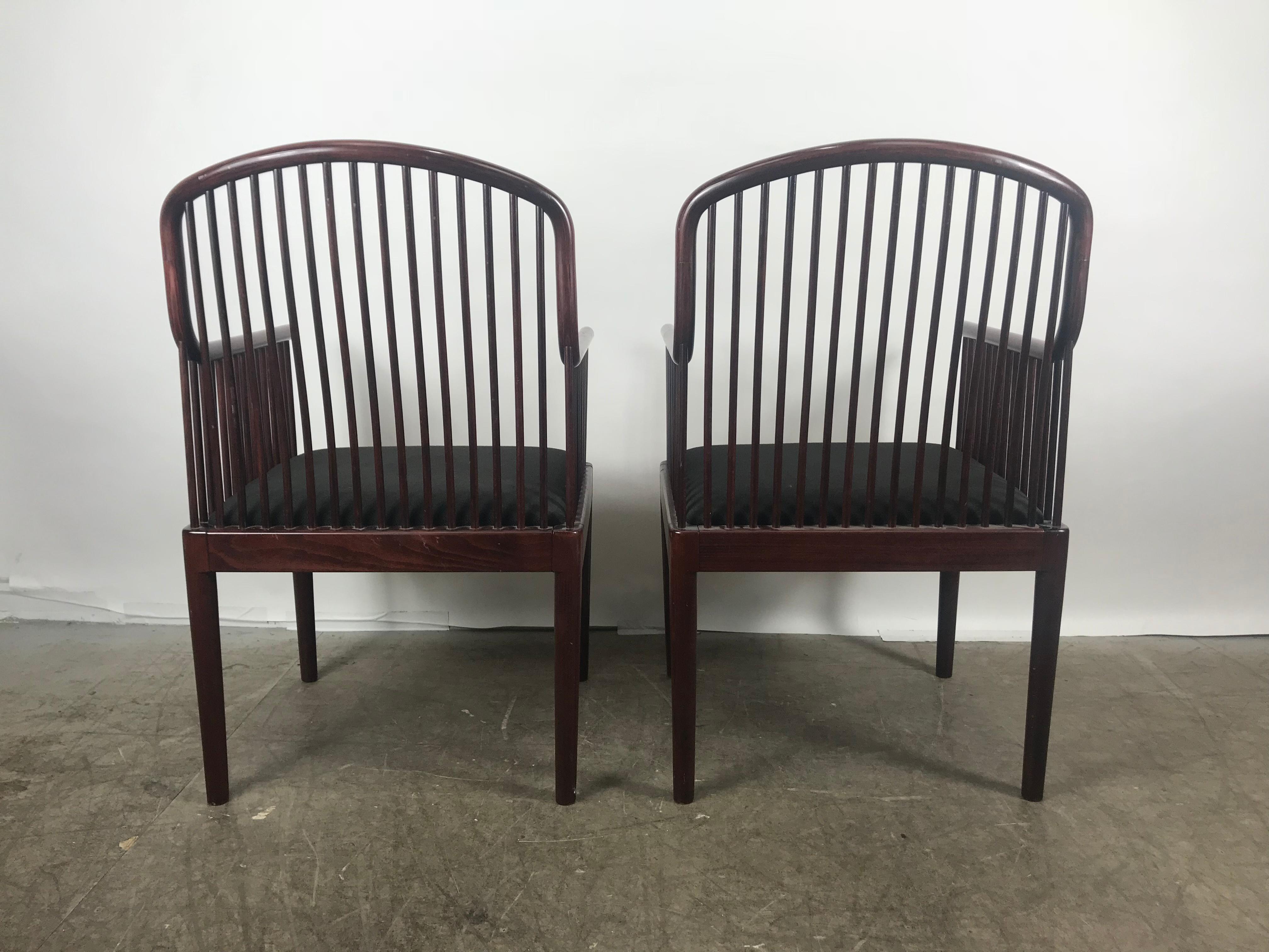 Pair Davis Allen Andover Armchairs for Stendig of Italy In Good Condition In Buffalo, NY