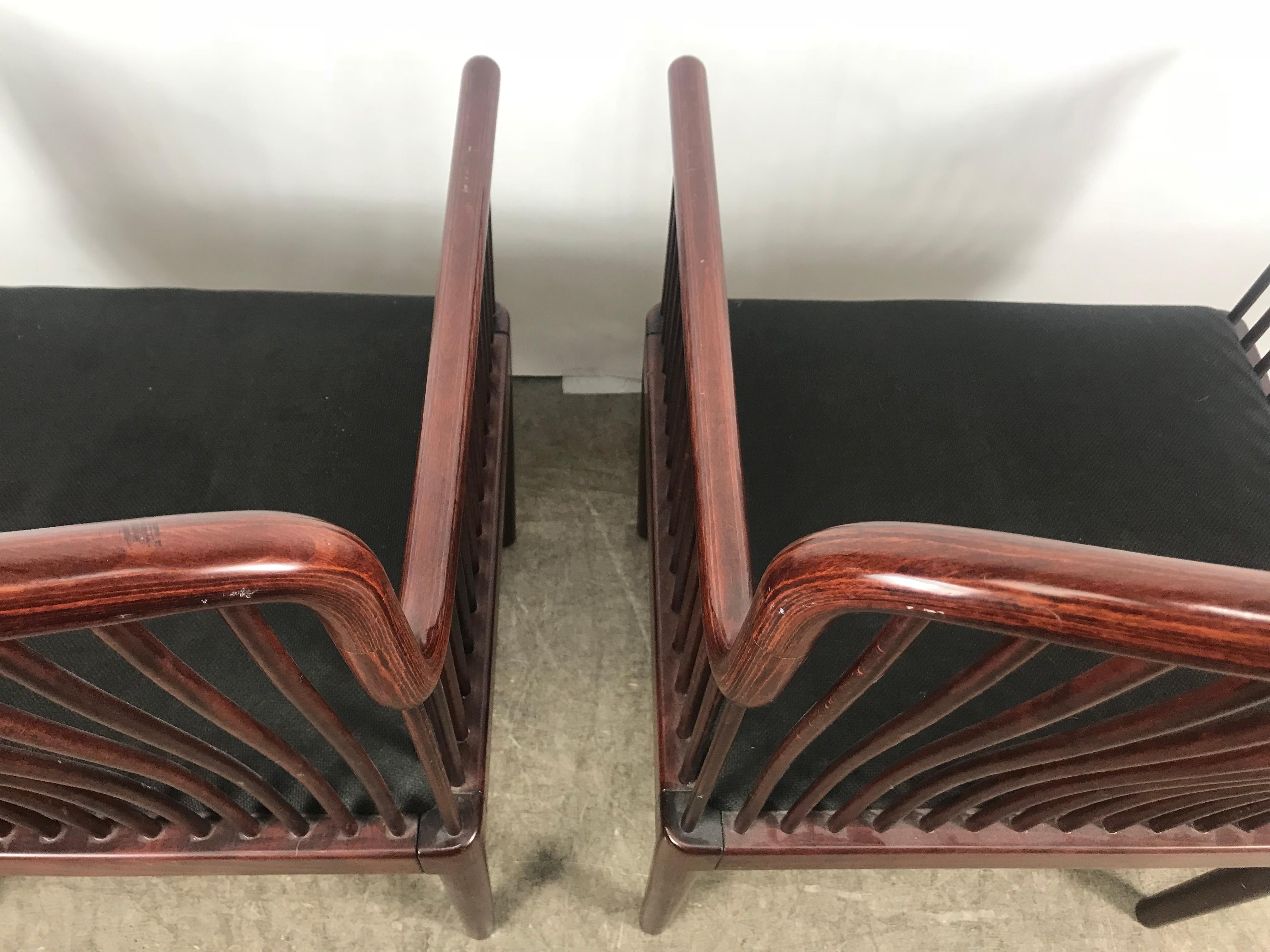20th Century Pair Davis Allen Andover Armchairs for Stendig of Italy