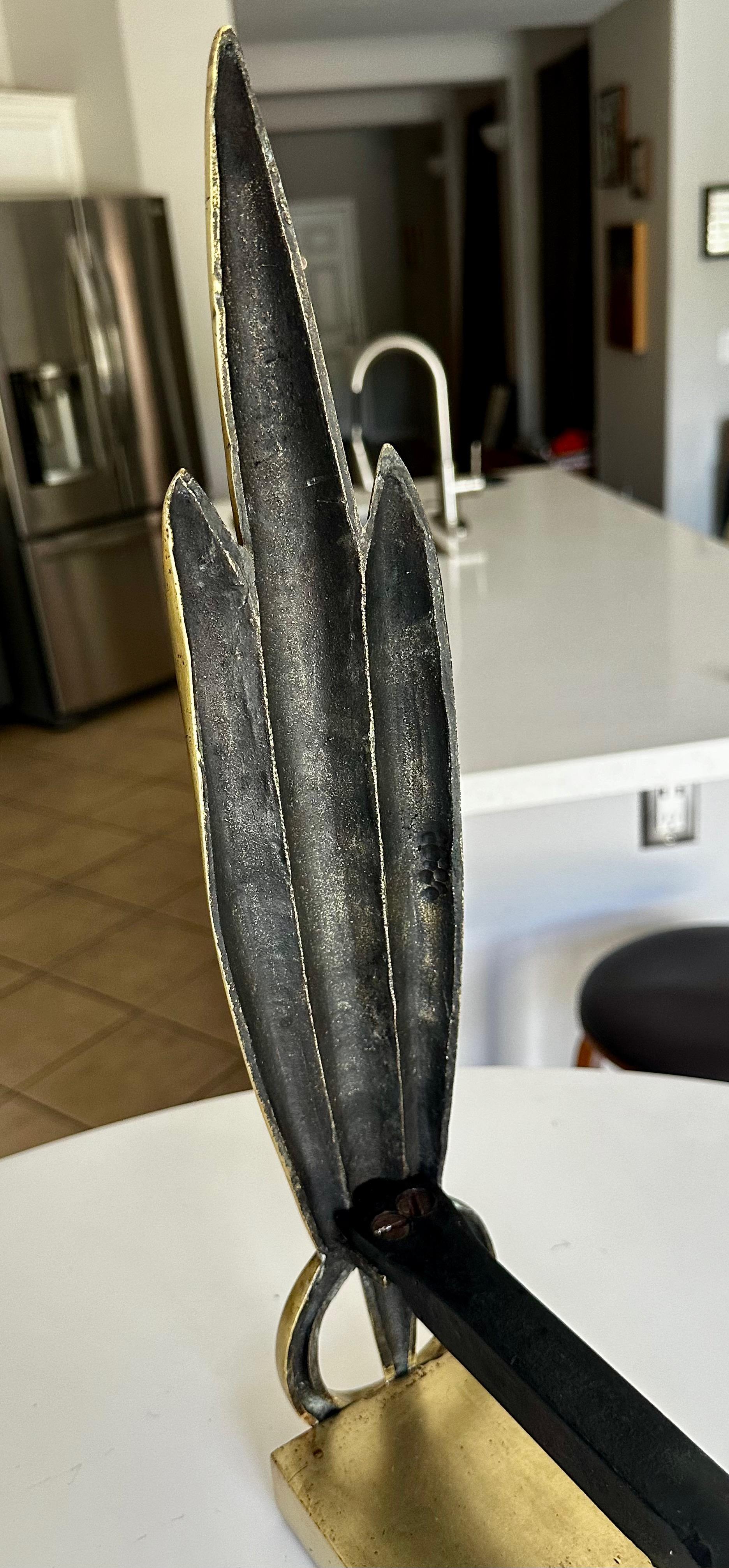 Pair Deco Skyscraper Brass Fireplace Andirons For Sale 10