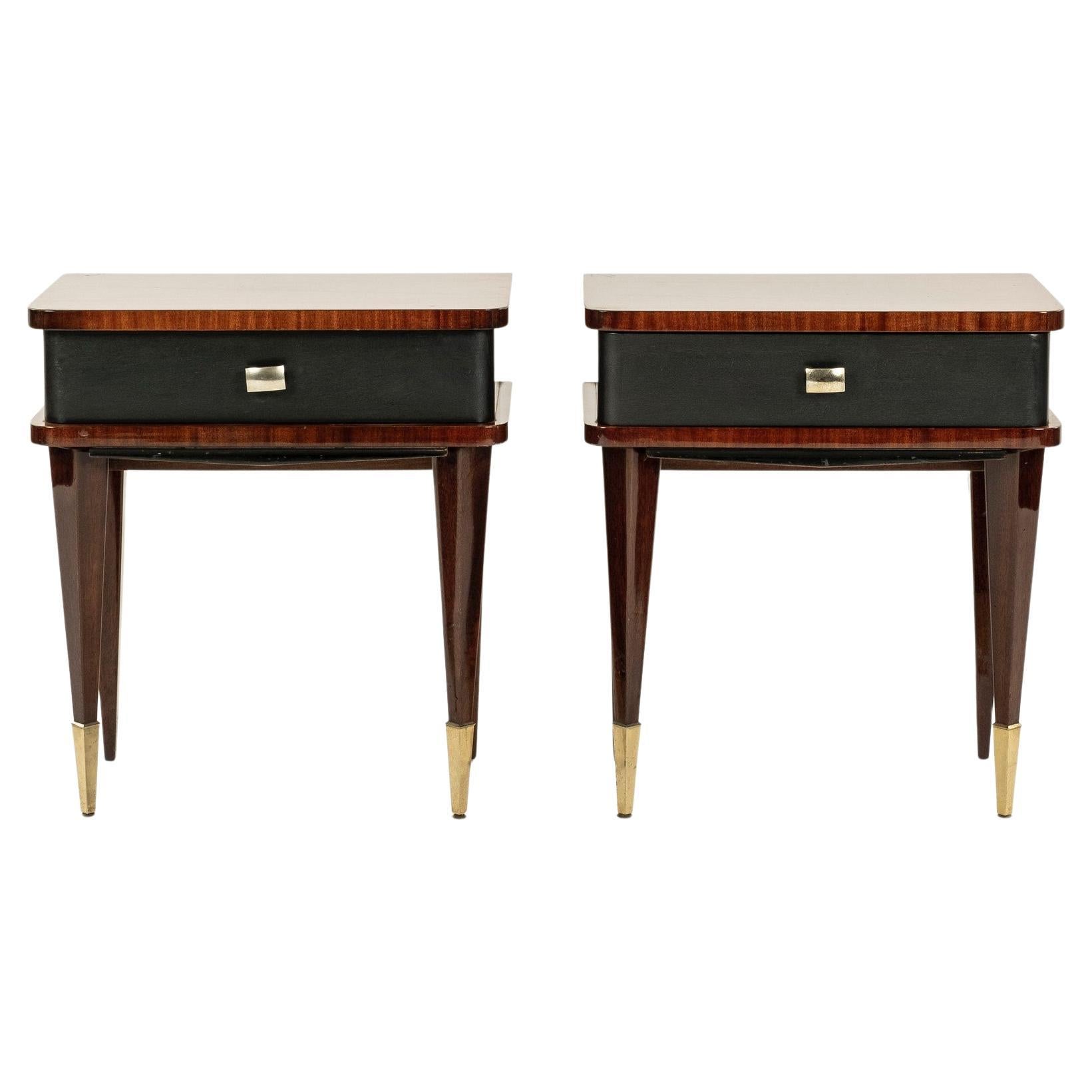 Pair Deco Style End Tables Nachttische