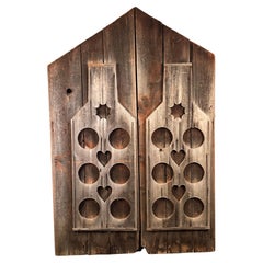 Pair Decorative Antique Barn Siding Architectural Elements/Doors