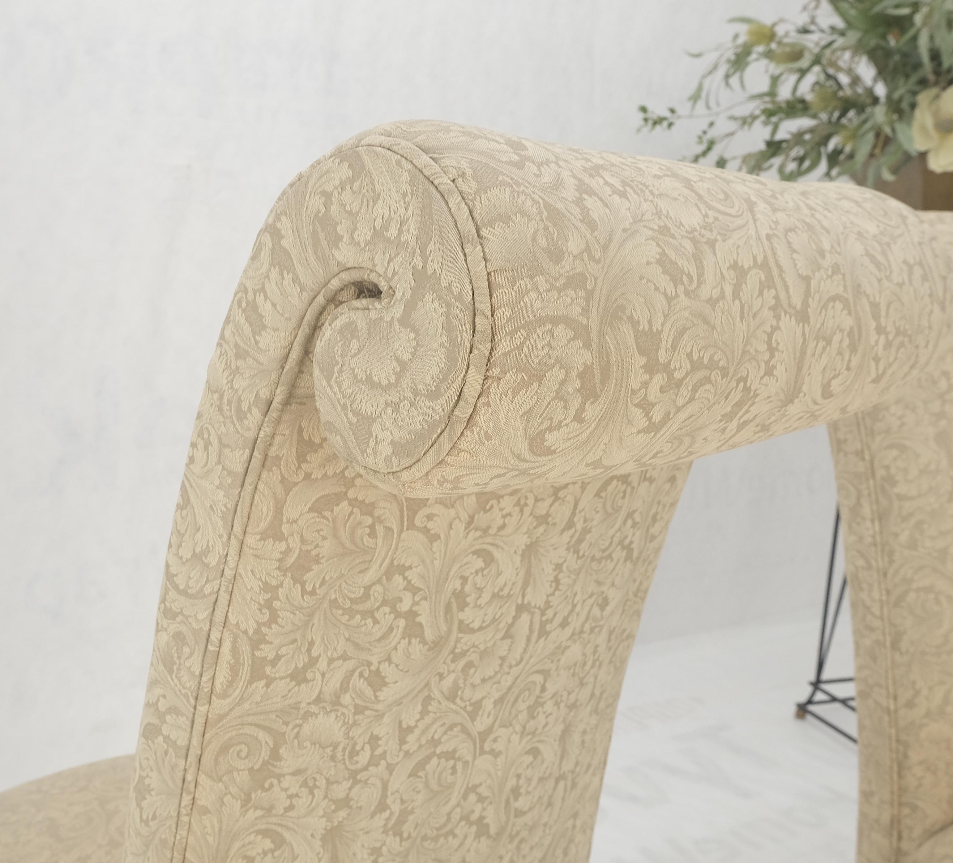 Paar dekorative gedrechselte Mahagoni Beine Quasten dekoriert Fireside Slip Stuhl MINT! im Angebot 4