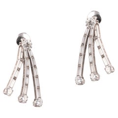 Mid 20Th Century Diamond Tassel Earrings