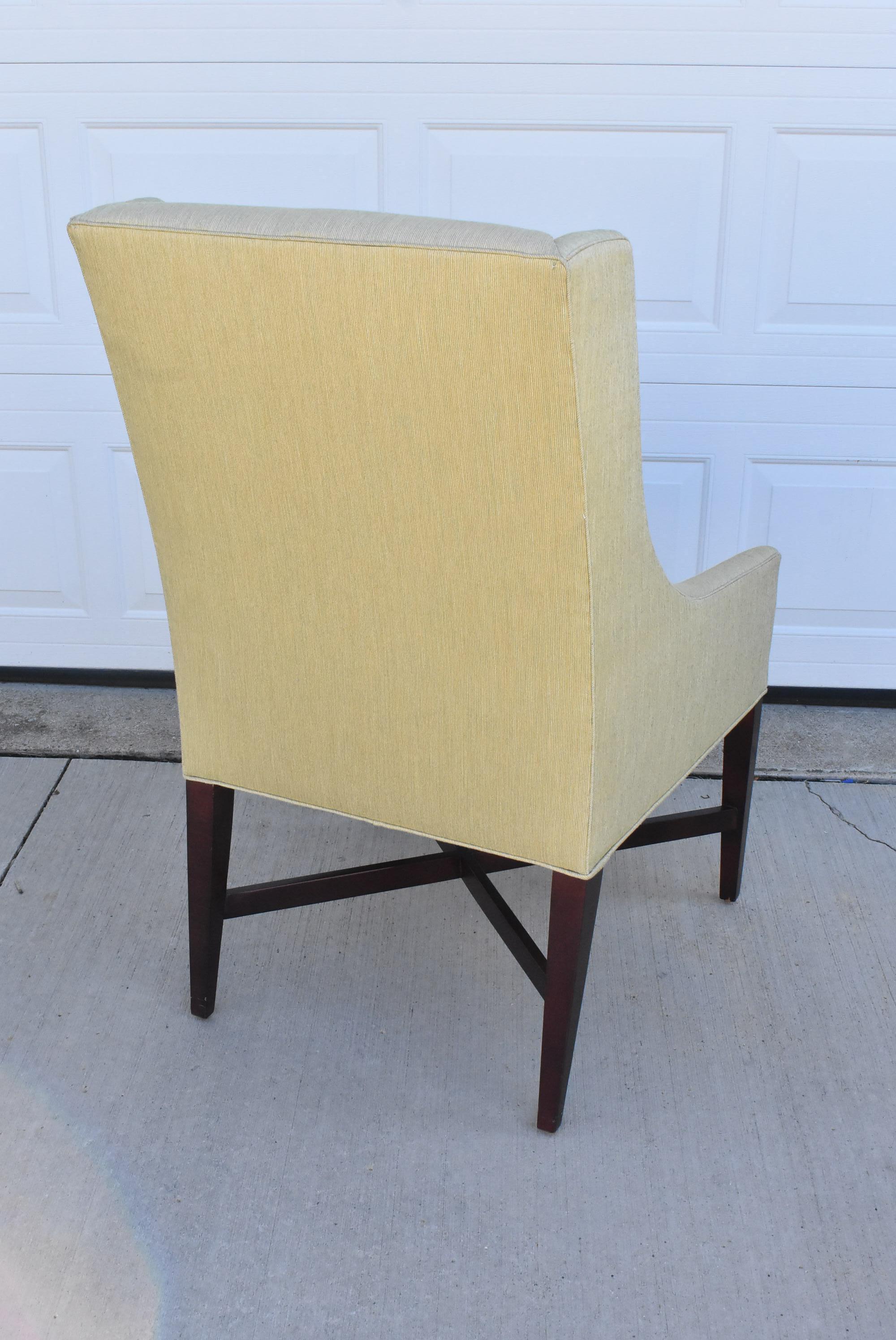 North American Pair of Dining Captain Side Chairs by Swaim