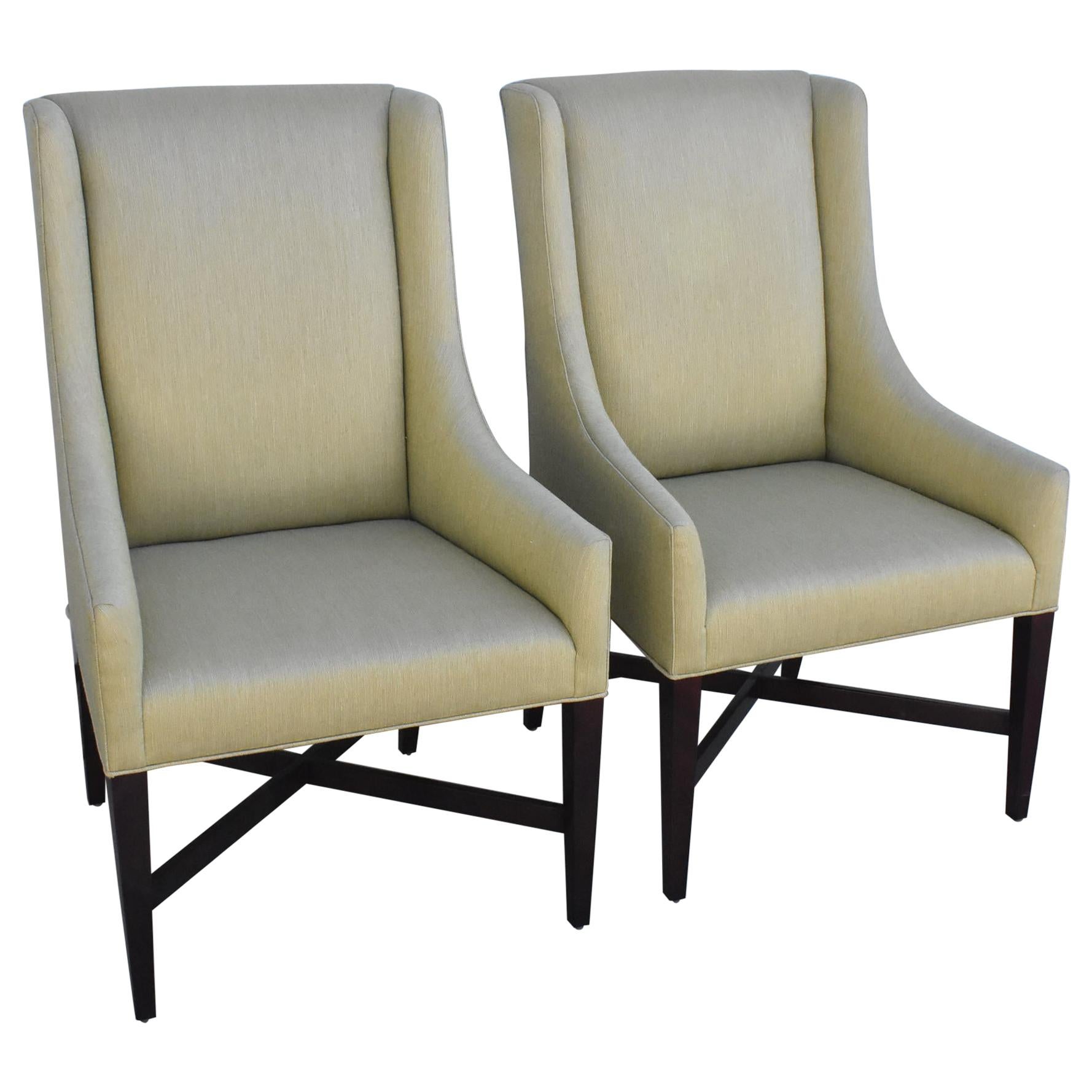 Pair of Dining Captain Side Chairs by Swaim