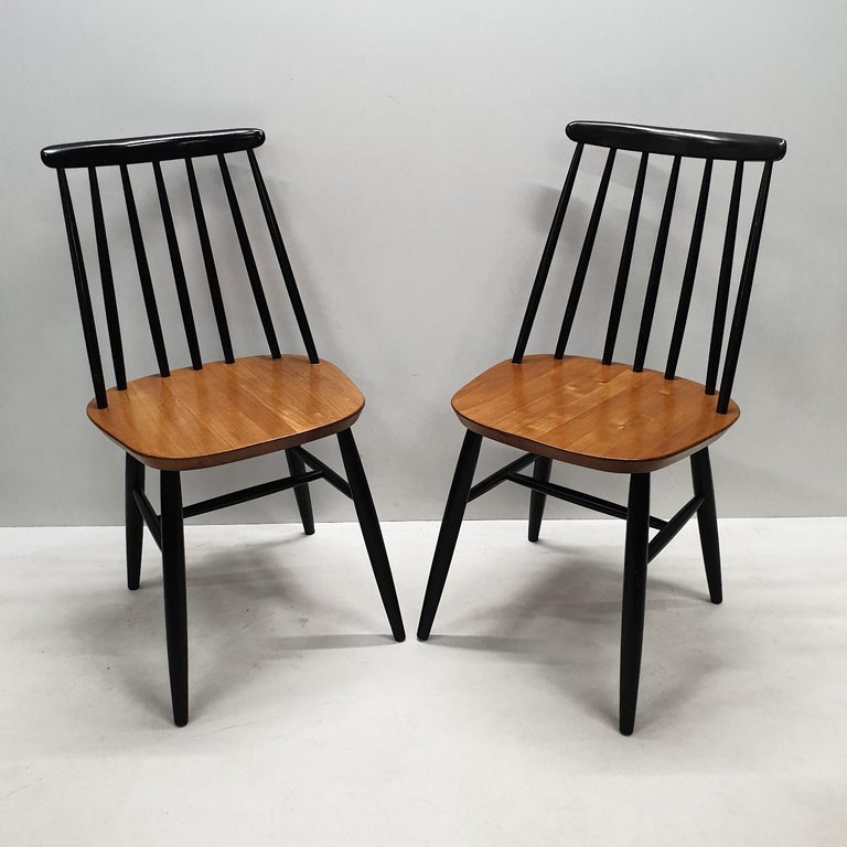 Pair of Dining Chairs by Ilmari Tapiovaara for Edsby Verken, 1960s at ...