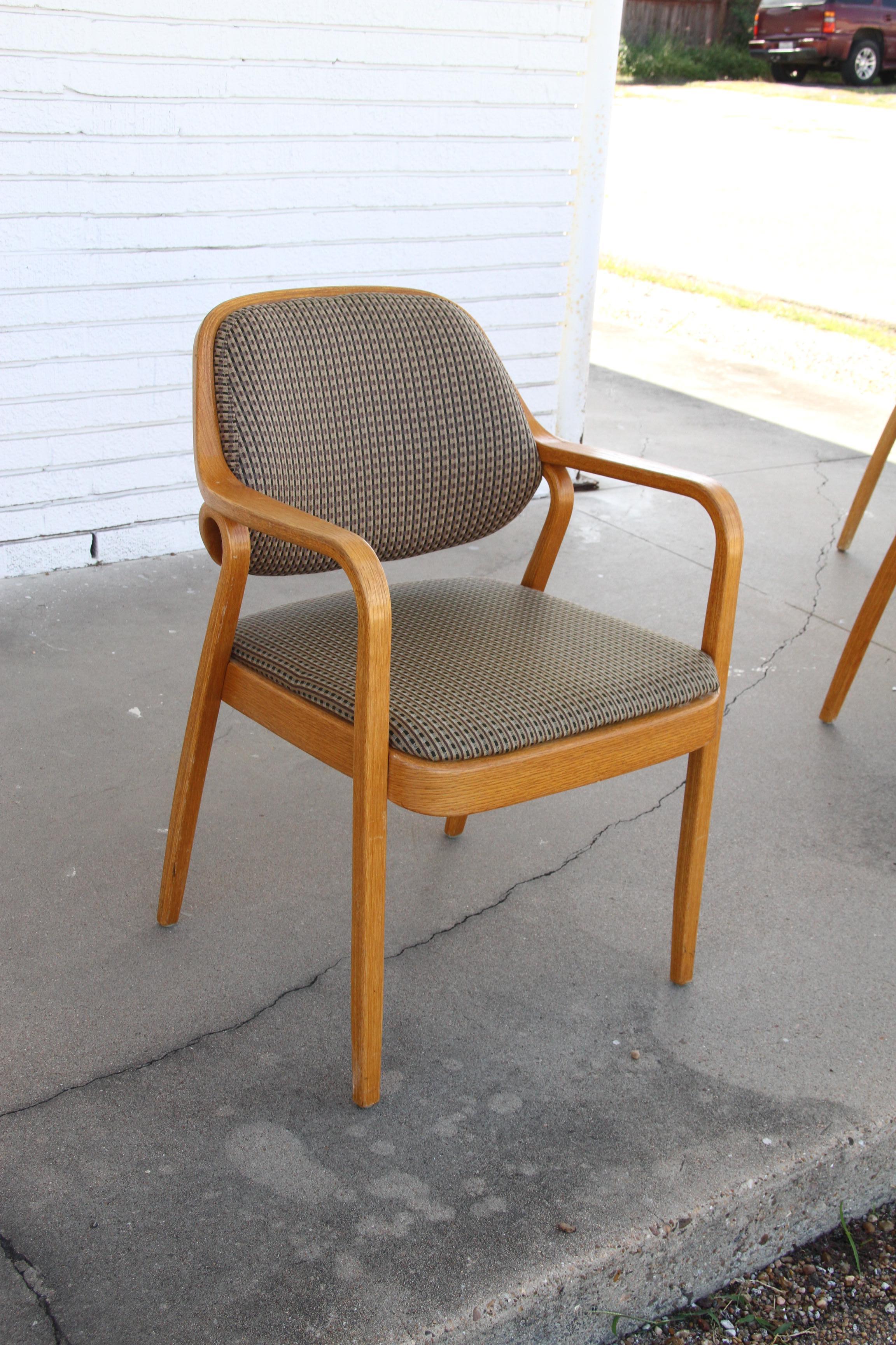 Mid-Century Modern Pair Don Pettit for Knoll #1105 Armchairs For Sale