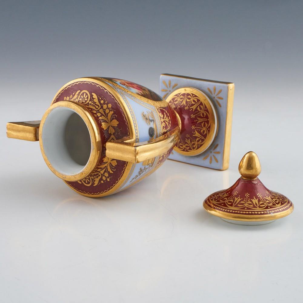 Pair Dresden Vienna Style Porcelain Vases c1890 9
