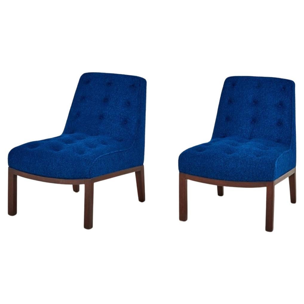 Pair Dunbar Lounge Slipper Chairs by Edward Wormley, 1960