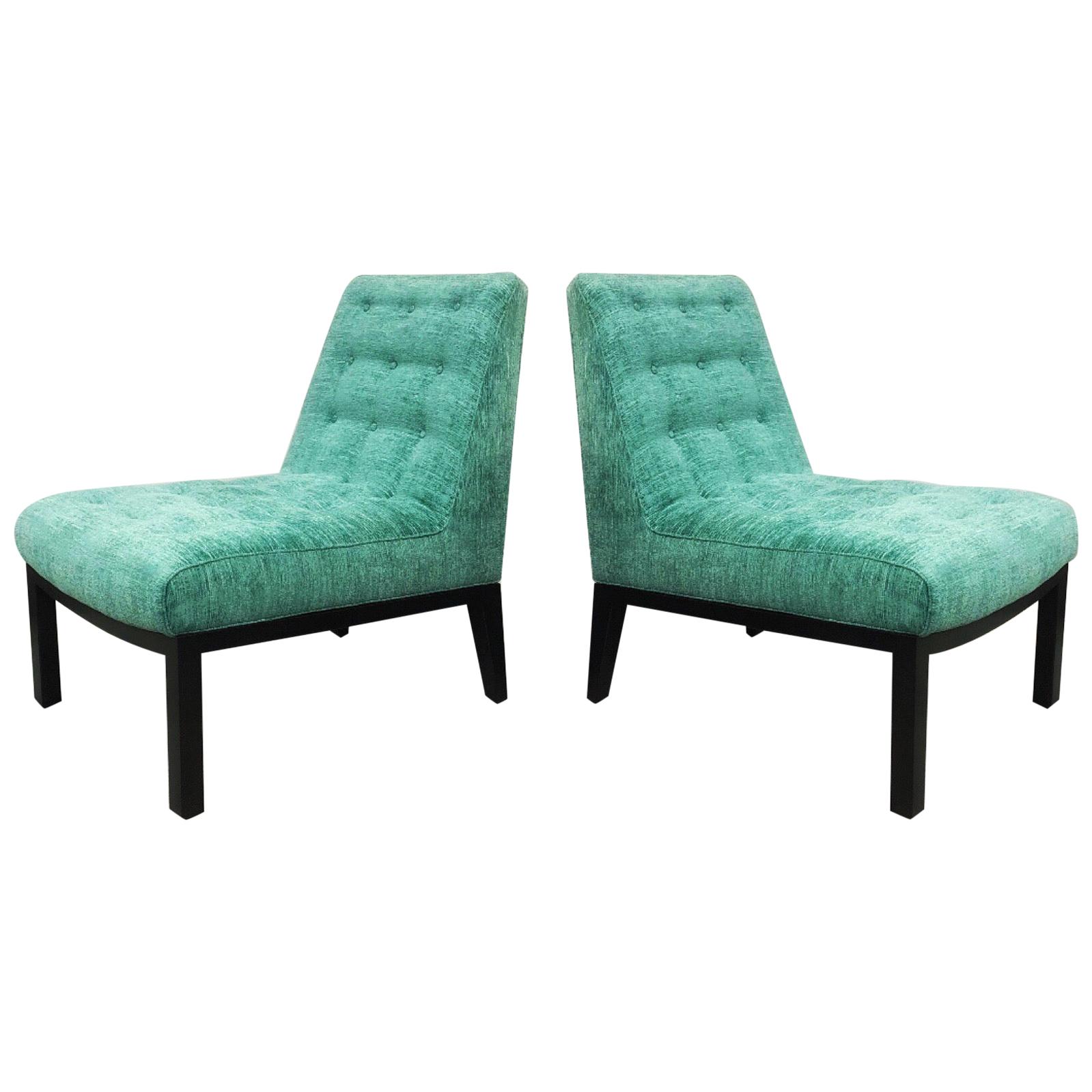 Pair of Dunbar Mid Century Lounge Chairs by Edward Wormley